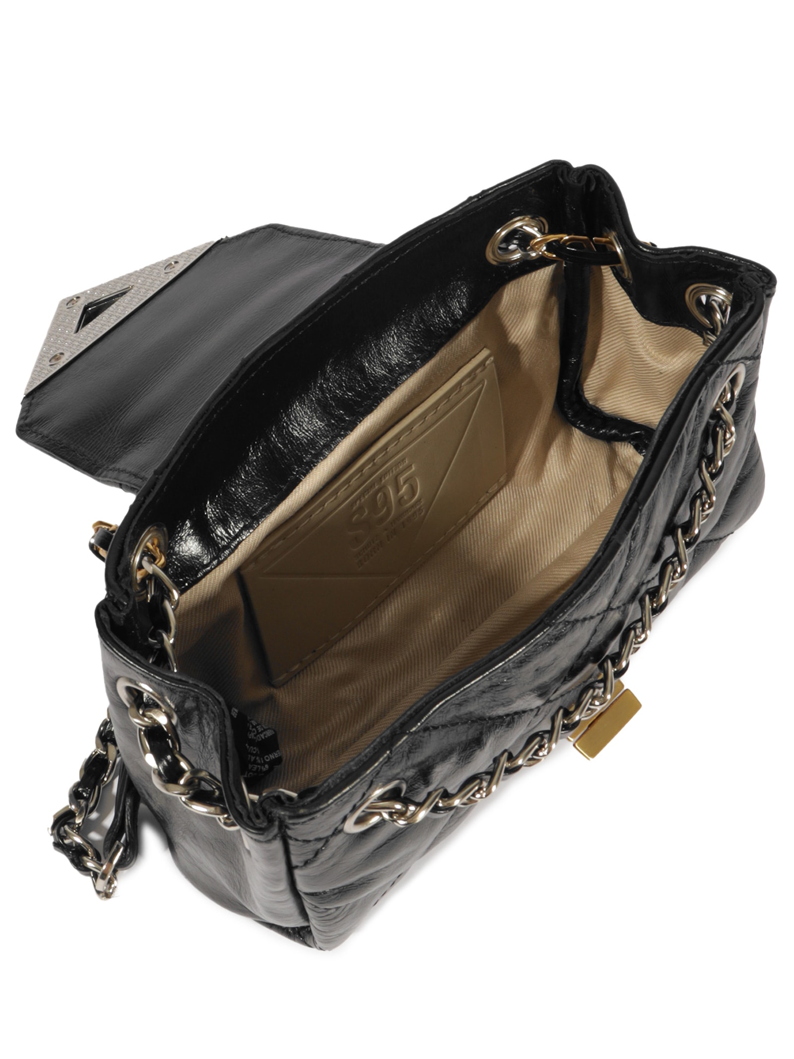 Bolsa Feminina Pequena S95 Couro Preto Schutz