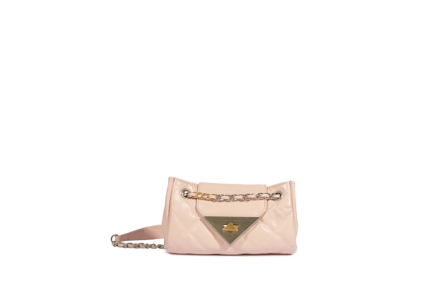 Bolsa Feminina Pequena S95 Couro - Rosa