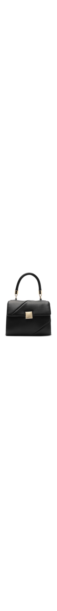 Bolsa Feminina Pequena Tiracolo Eco Soft Calf - Preto