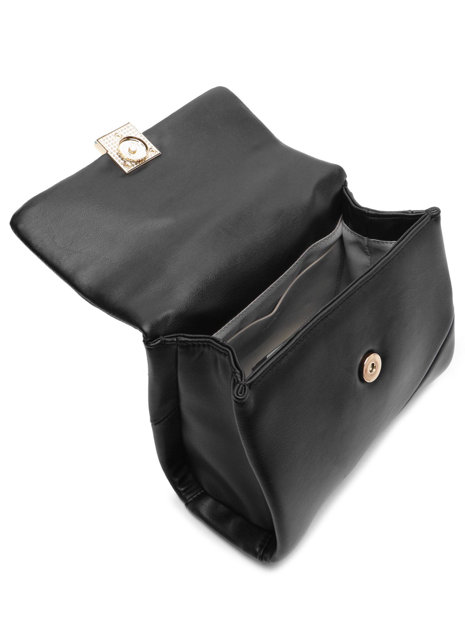Bolsa Feminina Pequena Tiracolo Eco Soft Calf Preto Arezzo