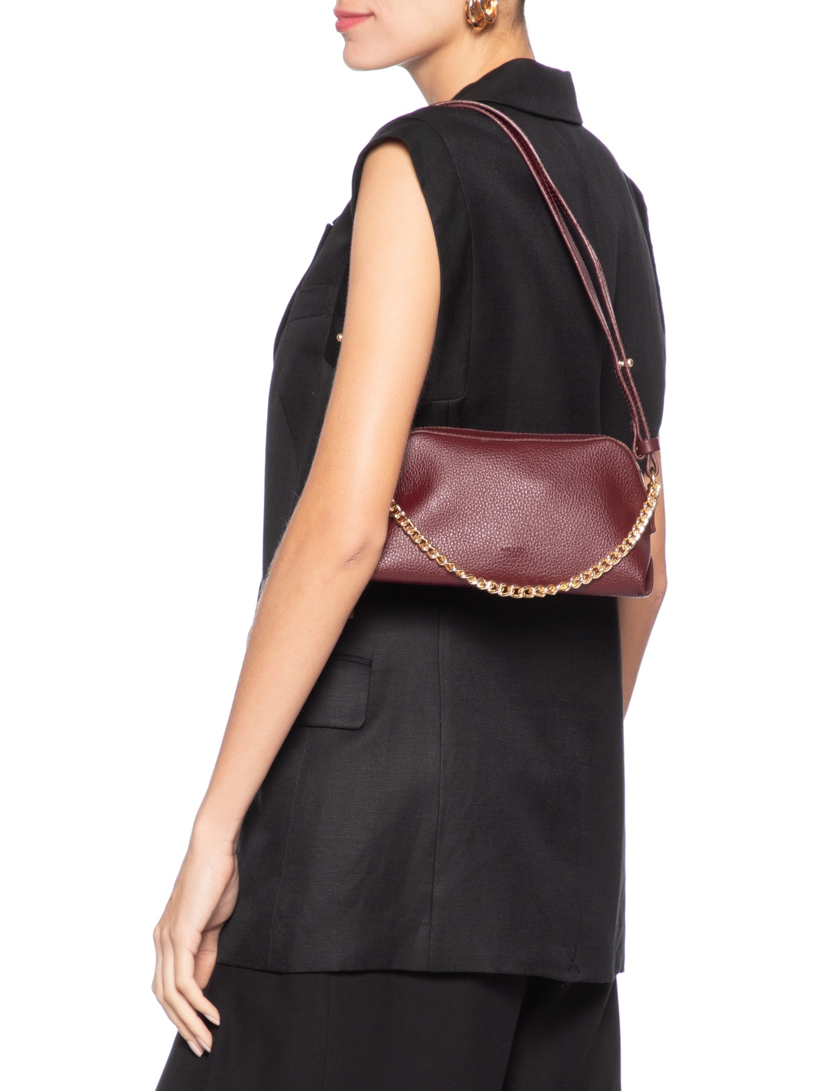 Bolsa Feminina Pequena Tiracolo Marrom Arezzo