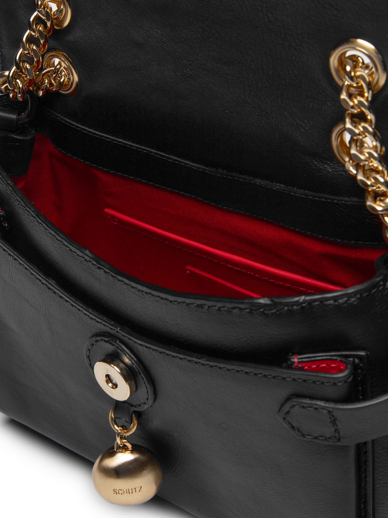 Bolsa Feminina Pequena Tiracolo Preto Schutz