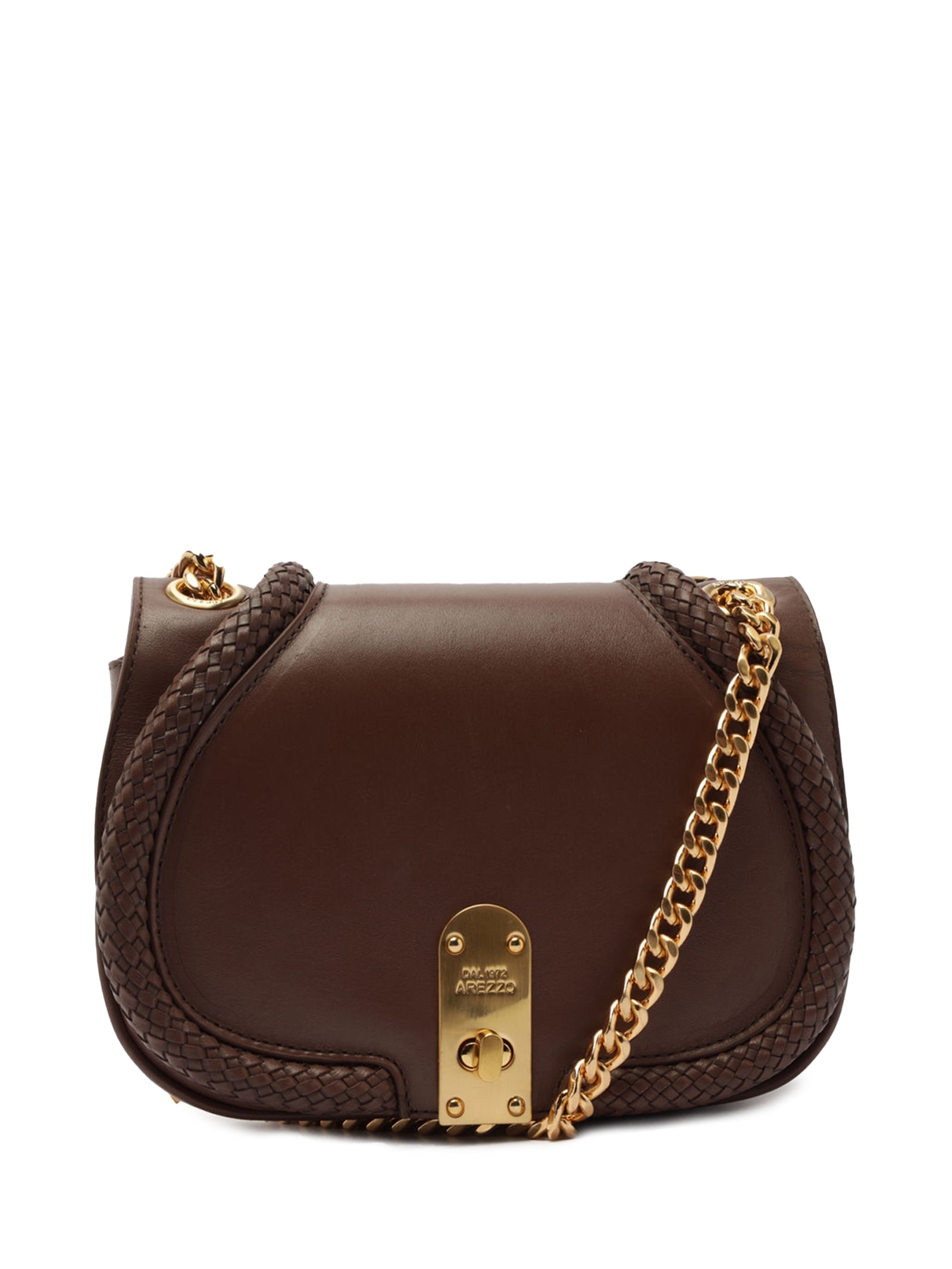Bolsa Feminina Pequena Veg Oil Marrom Arezzo