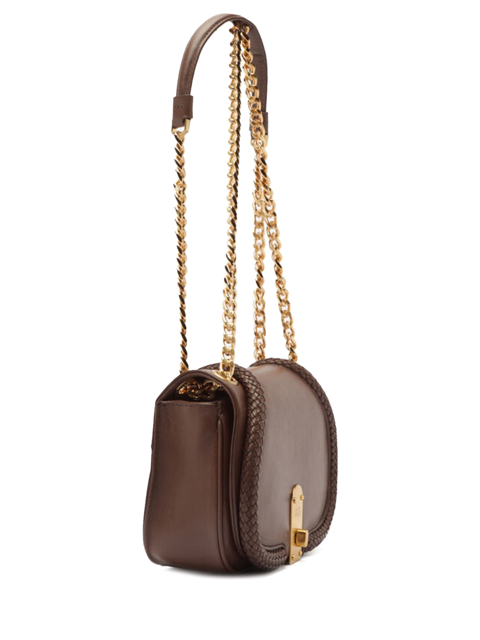 Bolsa Feminina Pequena Veg Oil Marrom Arezzo