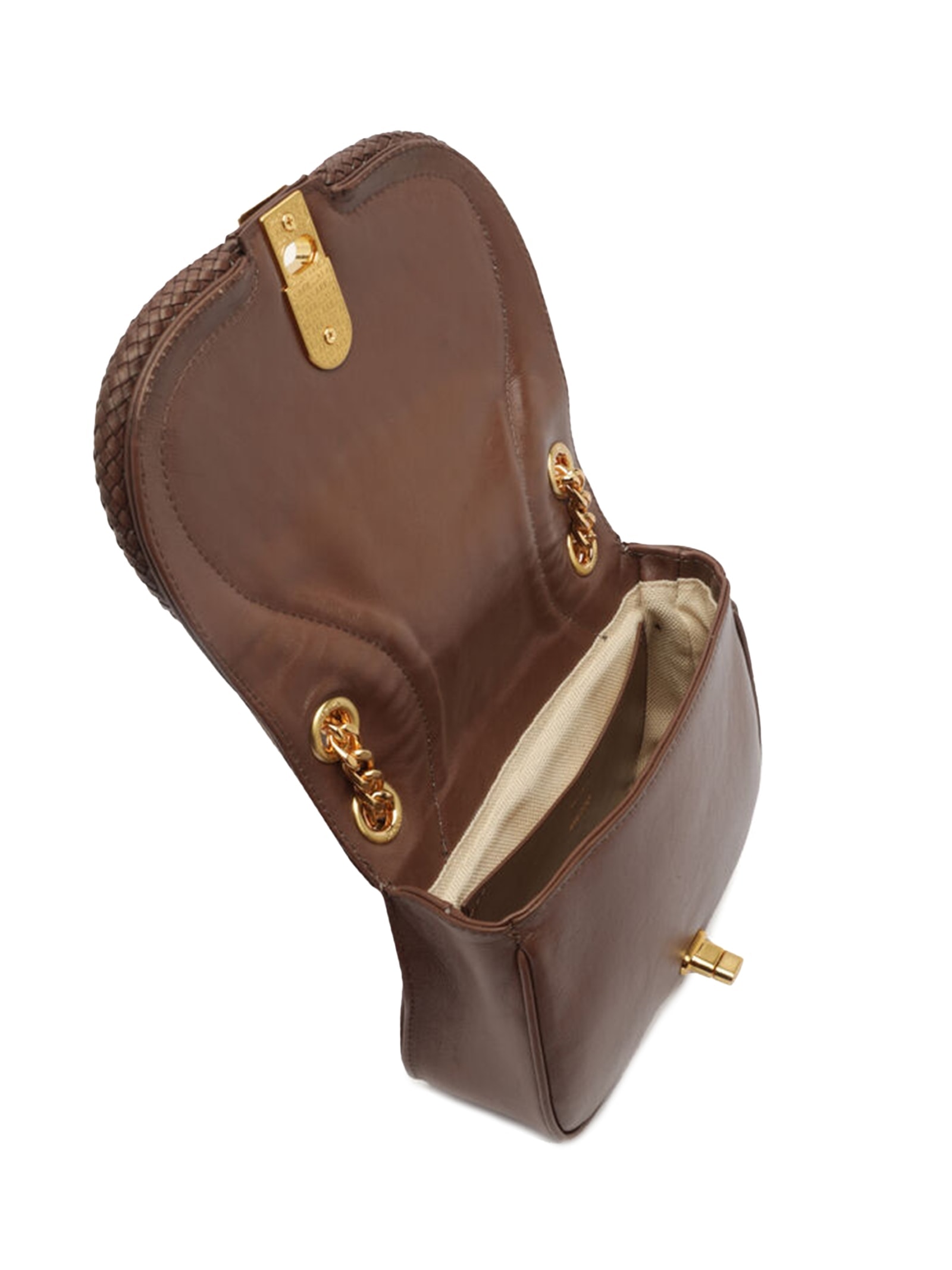 Bolsa Feminina Pequena Veg Oil Marrom Arezzo