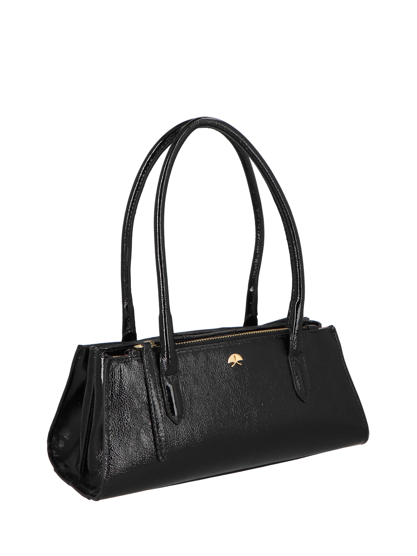 Bolsa Feminina Pequena Verniz Show Preto Luiza Barcelos