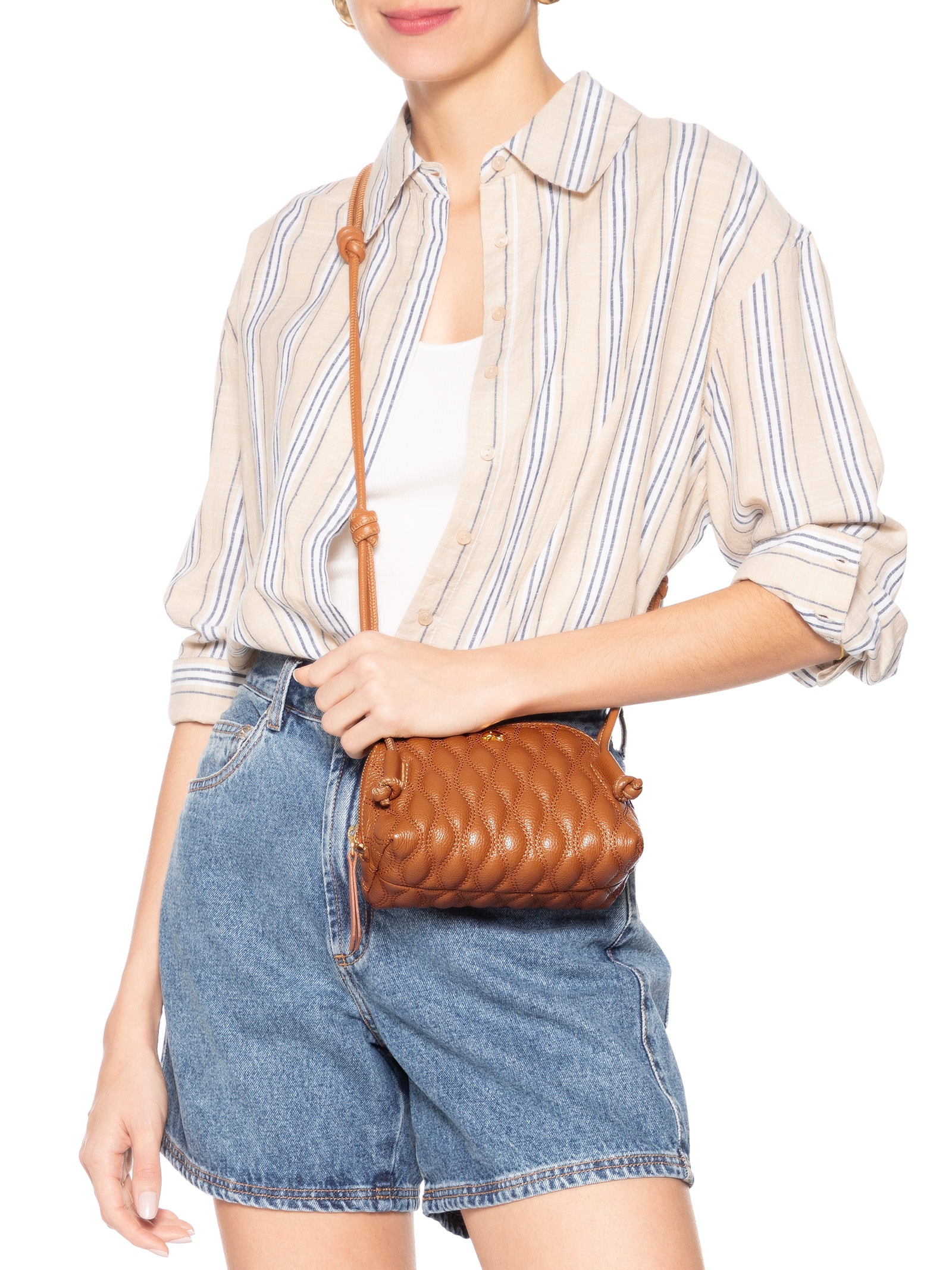 Bolsa Feminina Pequena Viena Marrom Luiza Barcelos