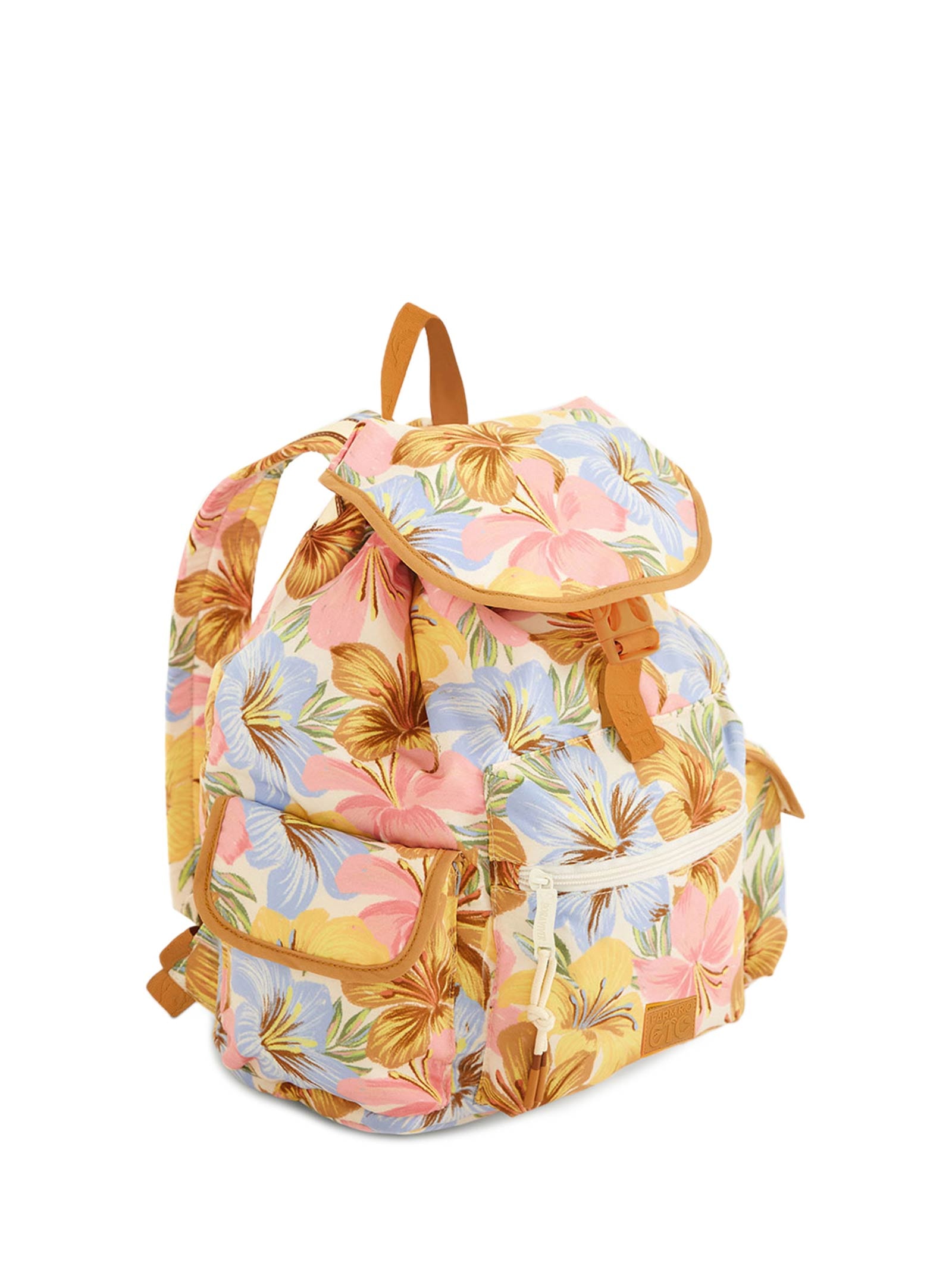 Bolsa Feminina Pipoca Floral Bahia Laranja Farm Etc