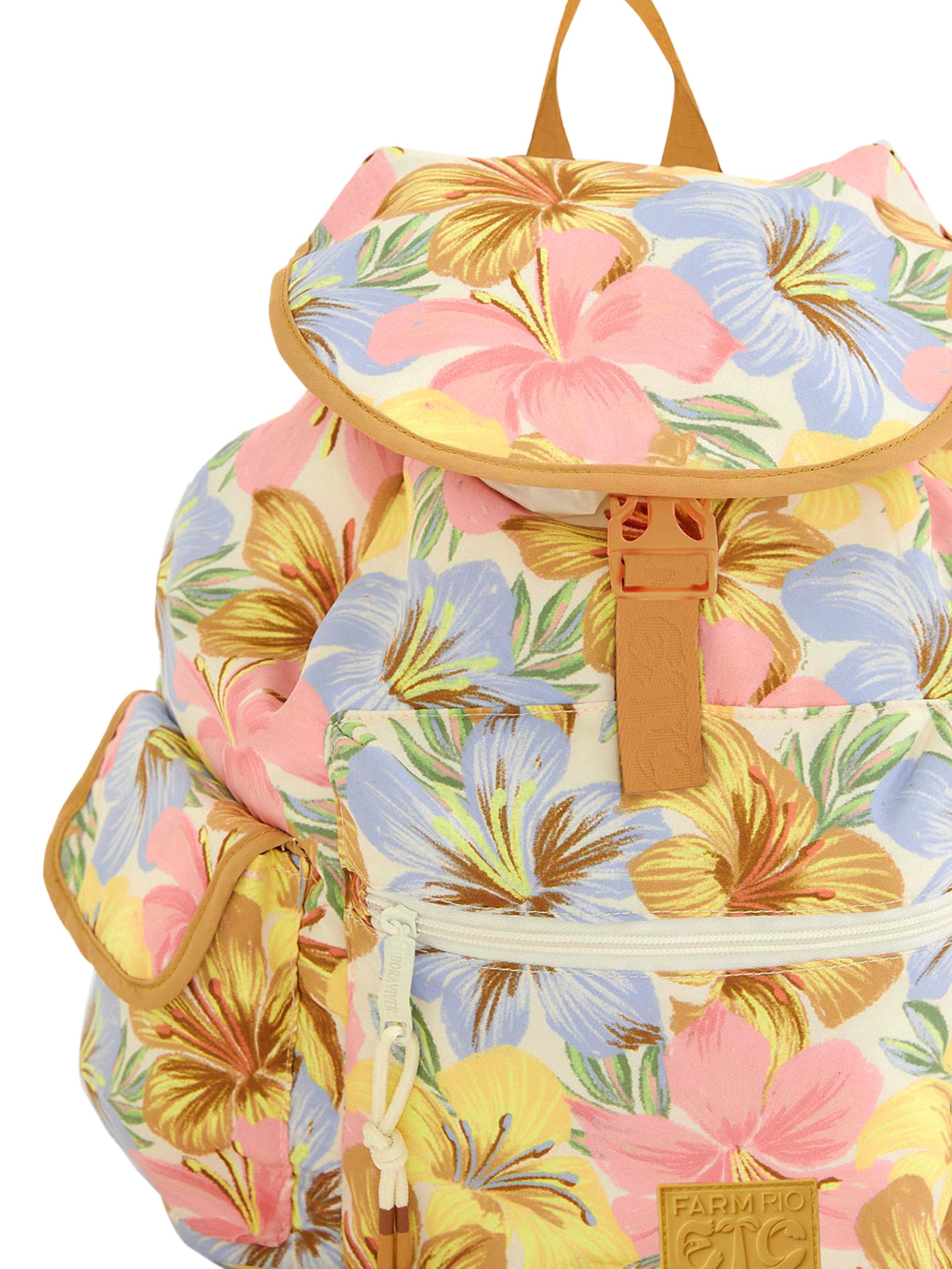 Bolsa Feminina Pipoca Floral Bahia Laranja Farm Etc