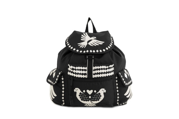 Bolsa Feminina Pipoca Lenço Dia E Noite - Preto