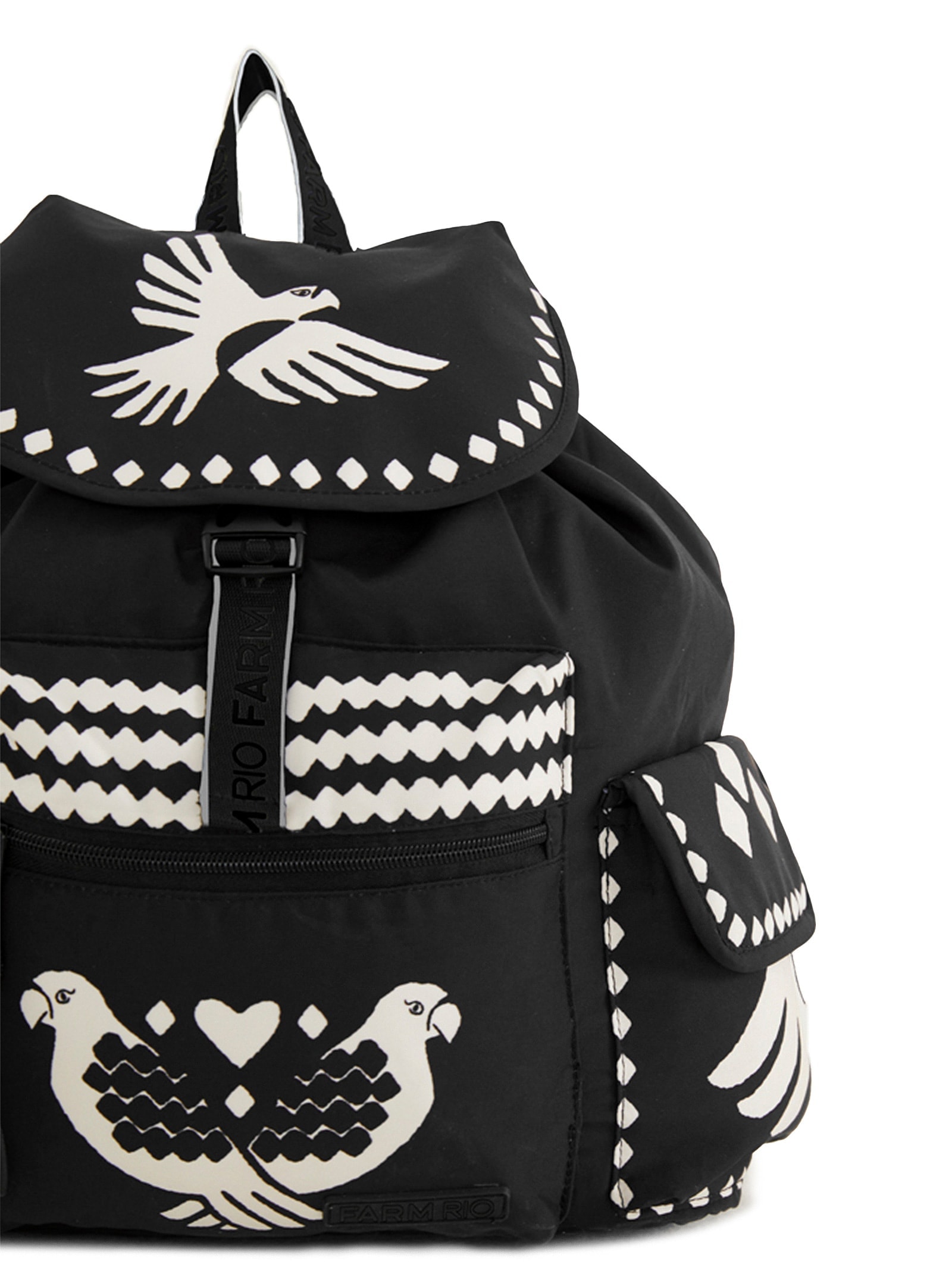 Bolsa Feminina Pipoca Lenço Dia E Noite Preto Farm Etc