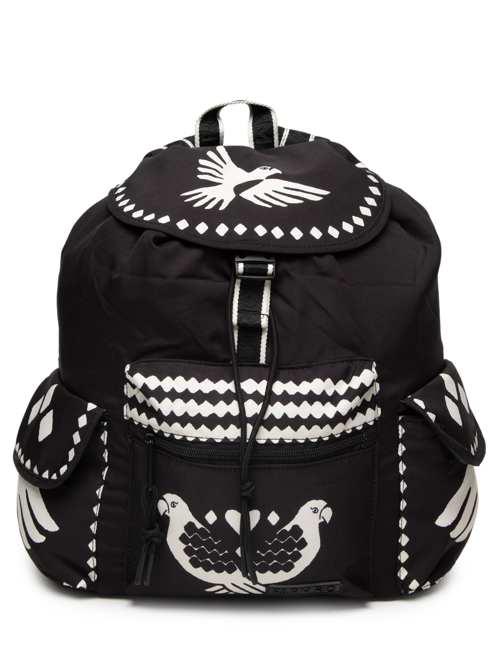 Bolsa Feminina Pipoca Lenço Dia E Noite Preto Farm Etc