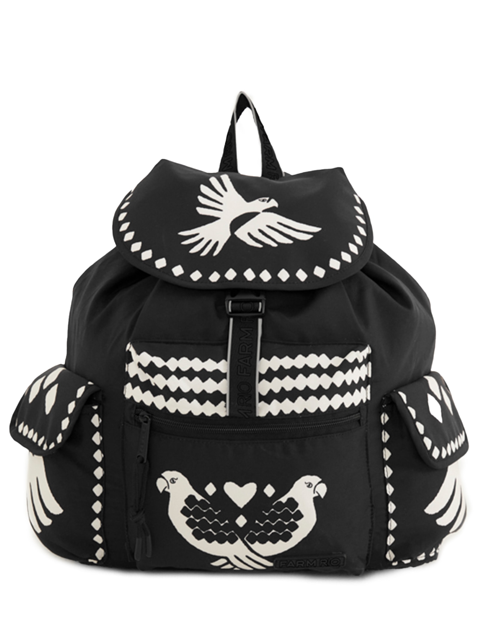 Bolsa Feminina Pipoca Lenço Dia E Noite Preto Farm Etc