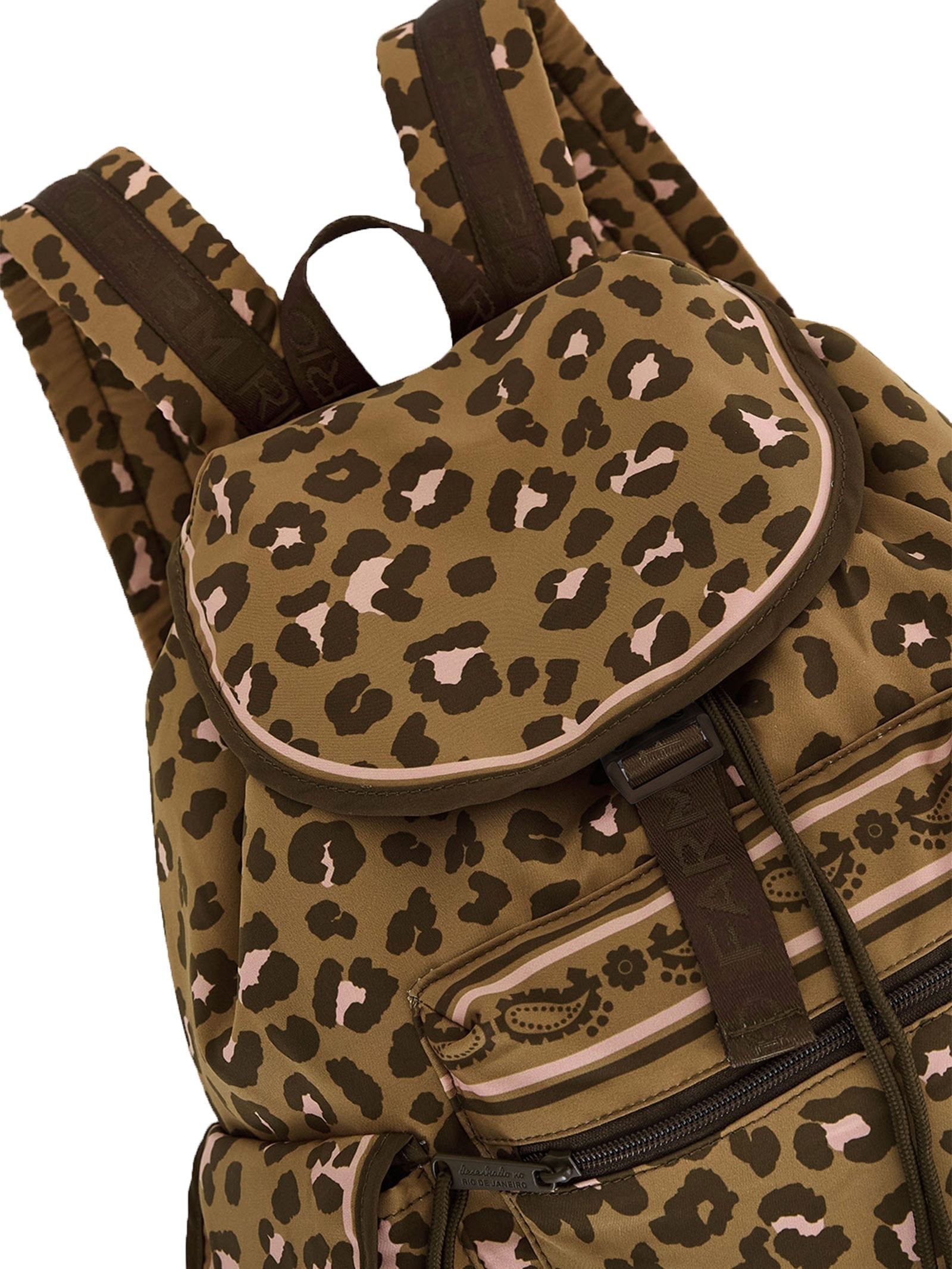 Bolsa Feminina Pipoca Onça Bandana Caramelo Animal Print Farm Etc