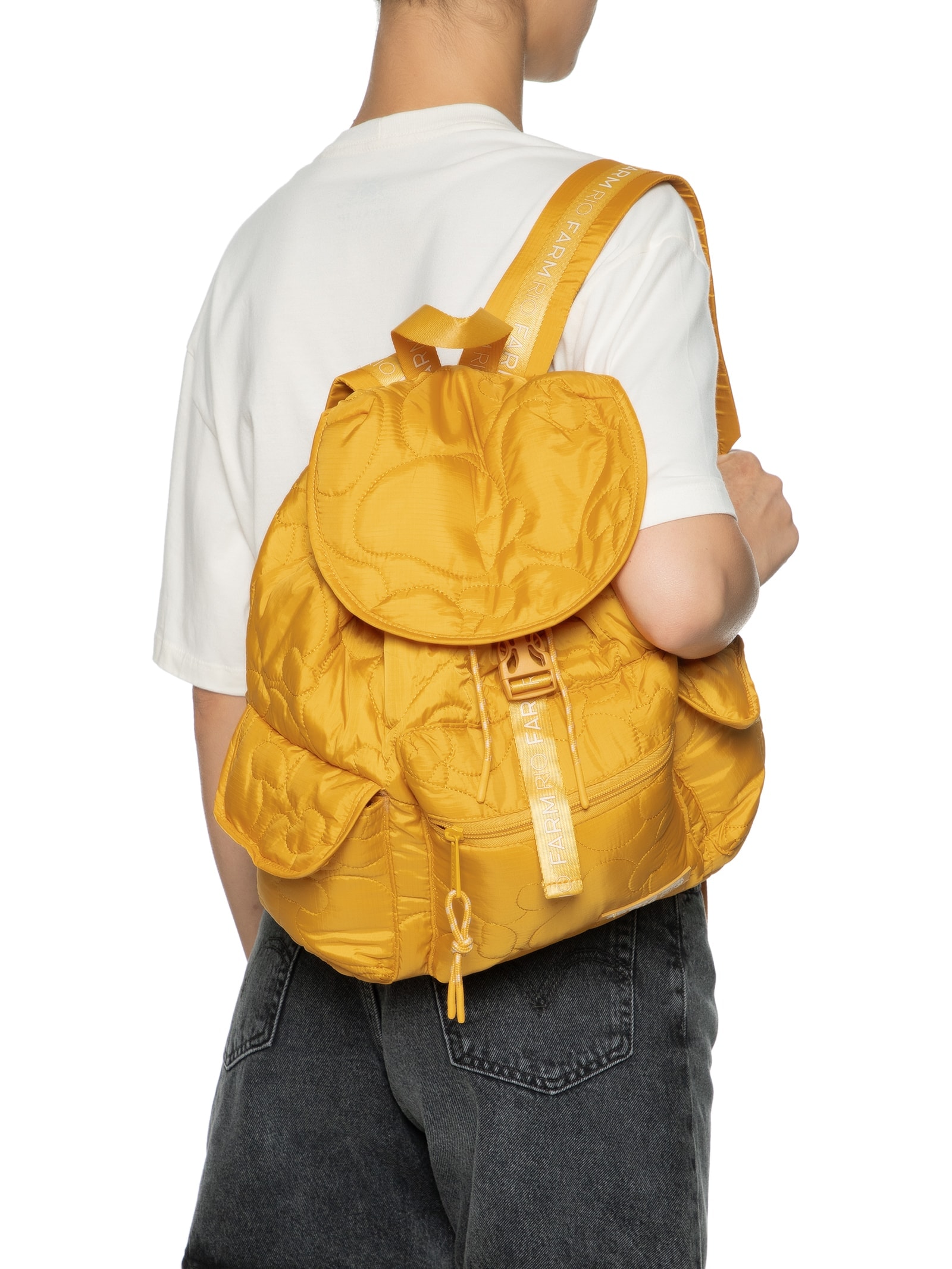 Bolsa Feminina Pipoca Puffer Amarelo Farm Etc