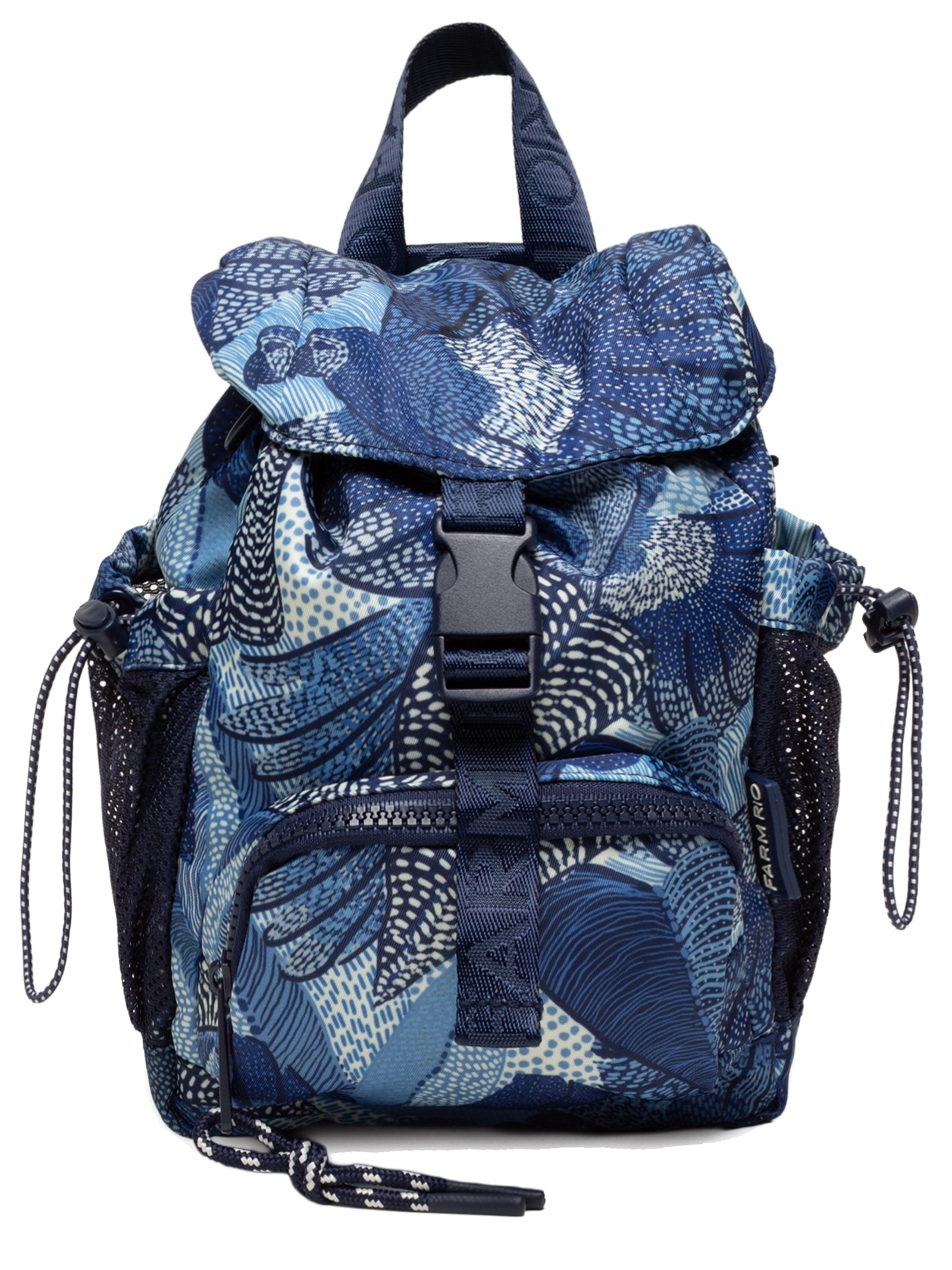 Bolsa Feminina Pipoquinha Dotted Macaws Azul Farm Etc