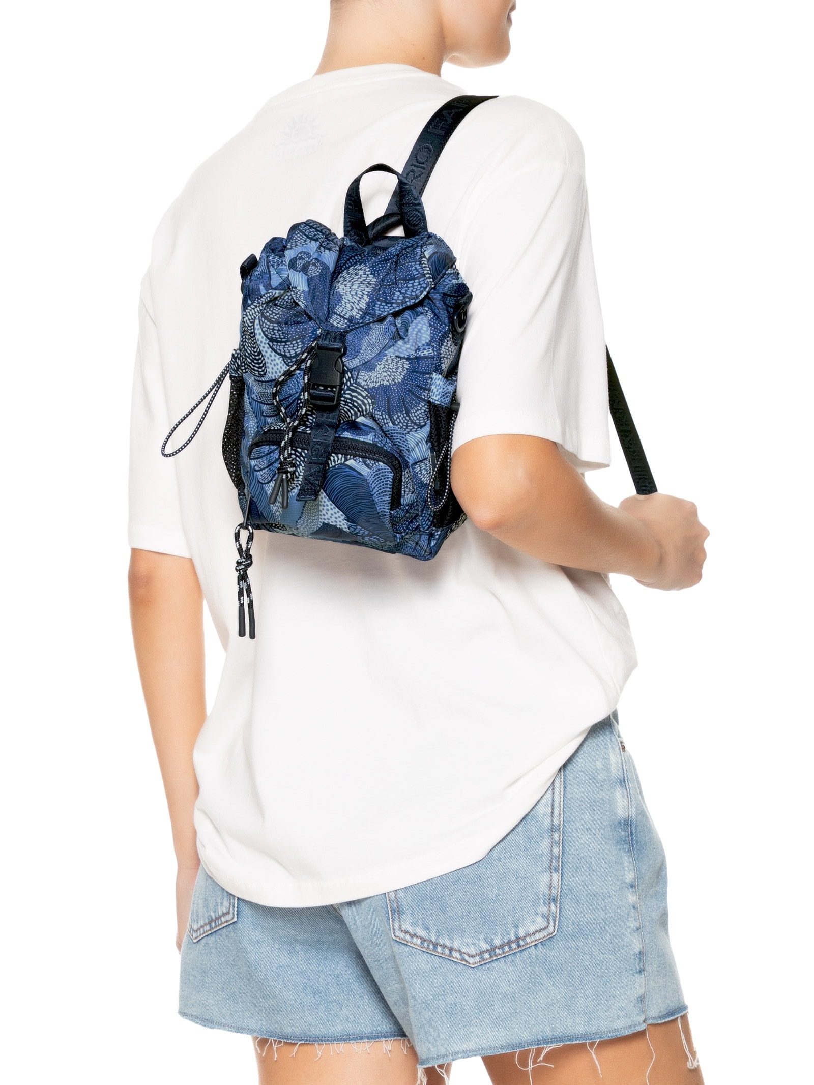 Bolsa Feminina Pipoquinha Dotted Macaws Azul Farm Etc