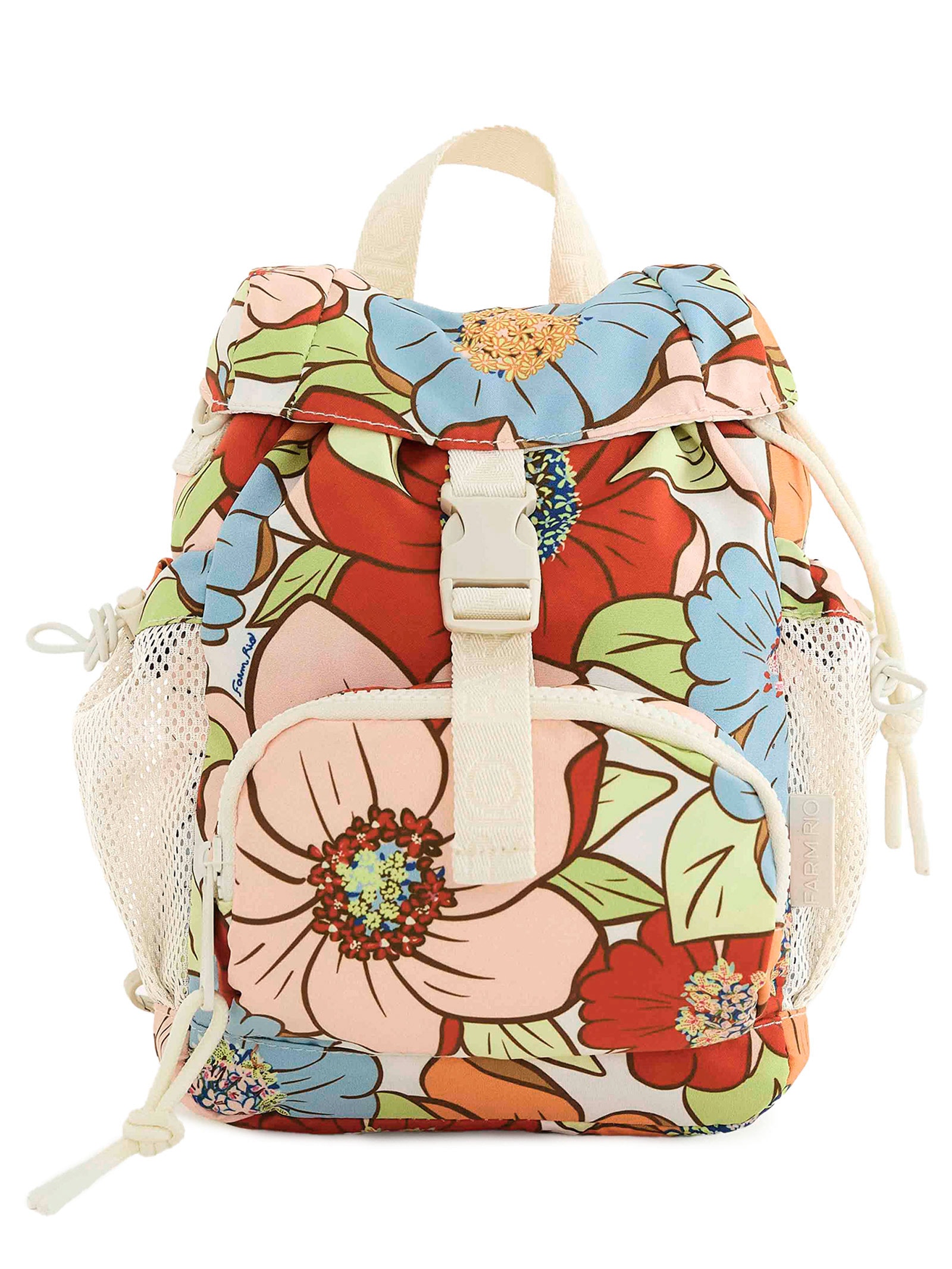 Bolsa Feminina Pipoquinha Floral Carolina Branco Farm Etc