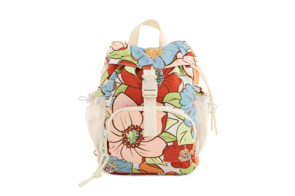 Bolsa Feminina Pipoquinha Floral Carolina - Branco