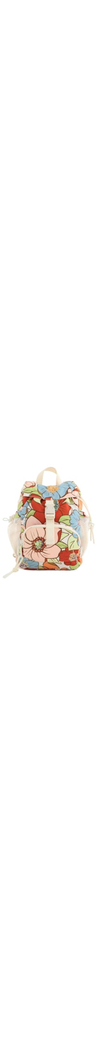 Bolsa Feminina Pipoquinha Floral Carolina - Branco