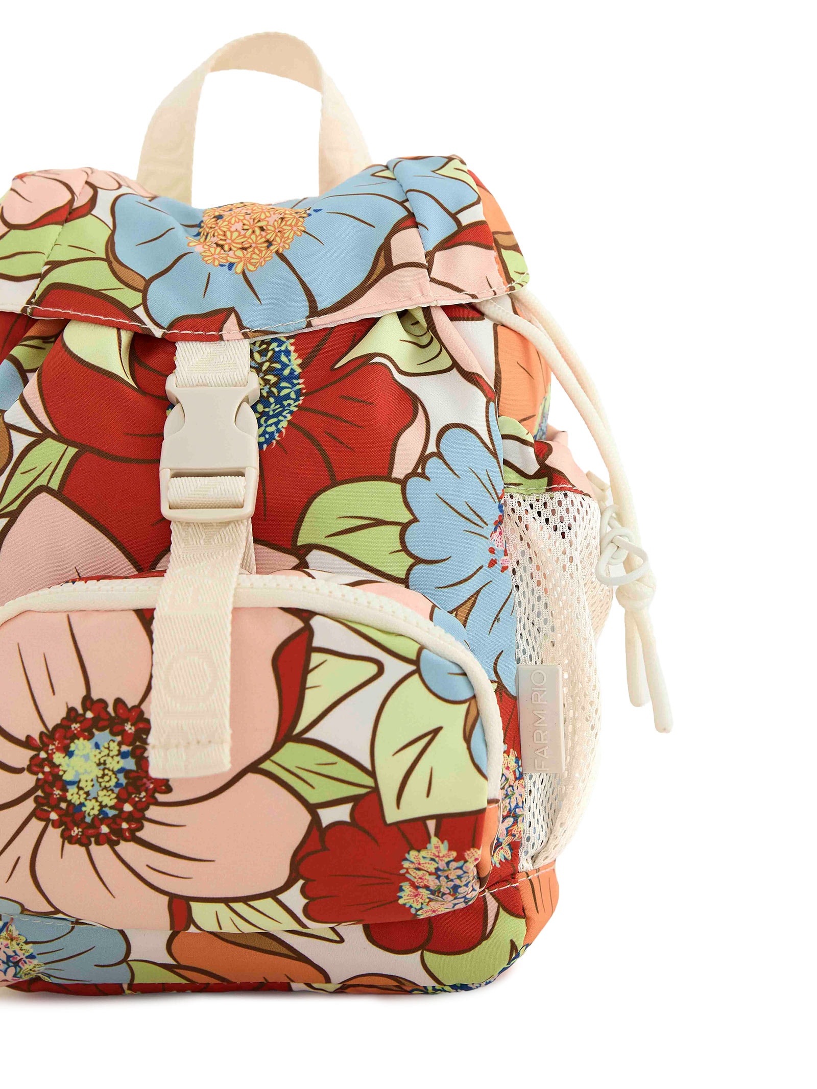 Bolsa Feminina Pipoquinha Floral Carolina Branco Farm Etc