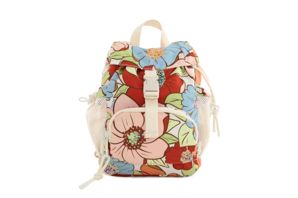 Bolsa Feminina Pipoquinha Floral Carolina - Branco