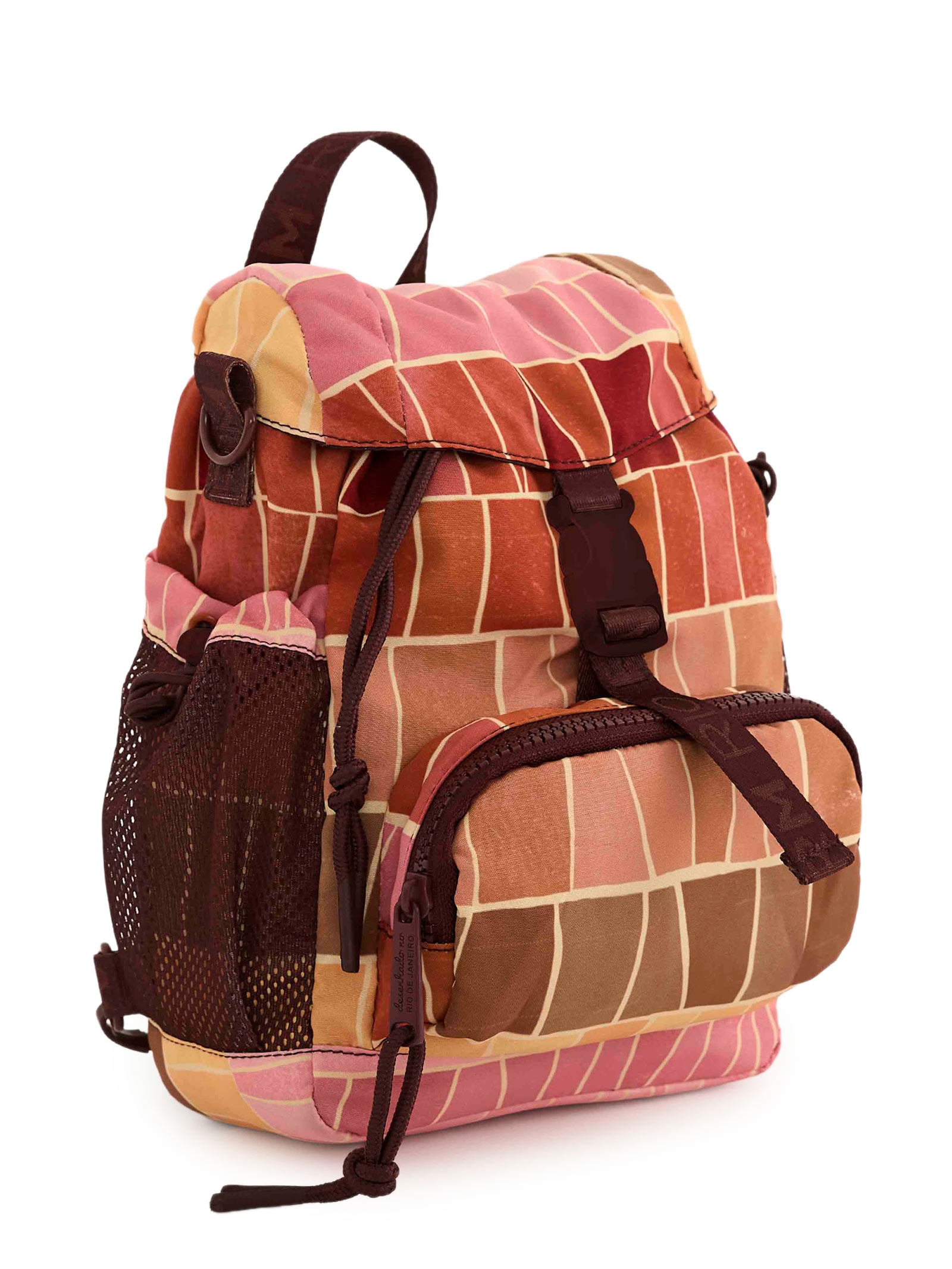 Bolsa Feminina Pipoquinha Listra Mosaico Farm Etc