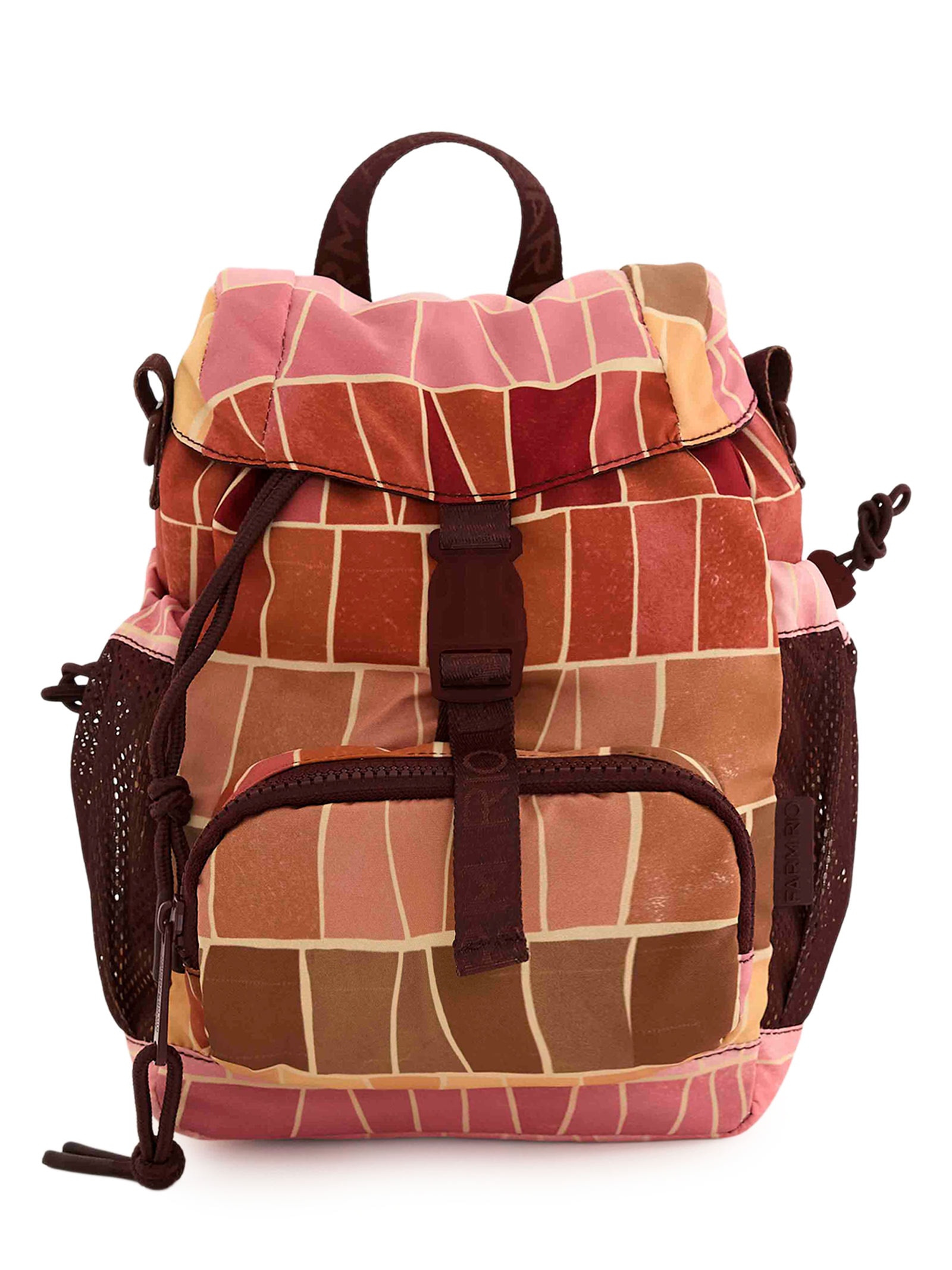 Bolsa Feminina Pipoquinha Listra Mosaico Farm Etc