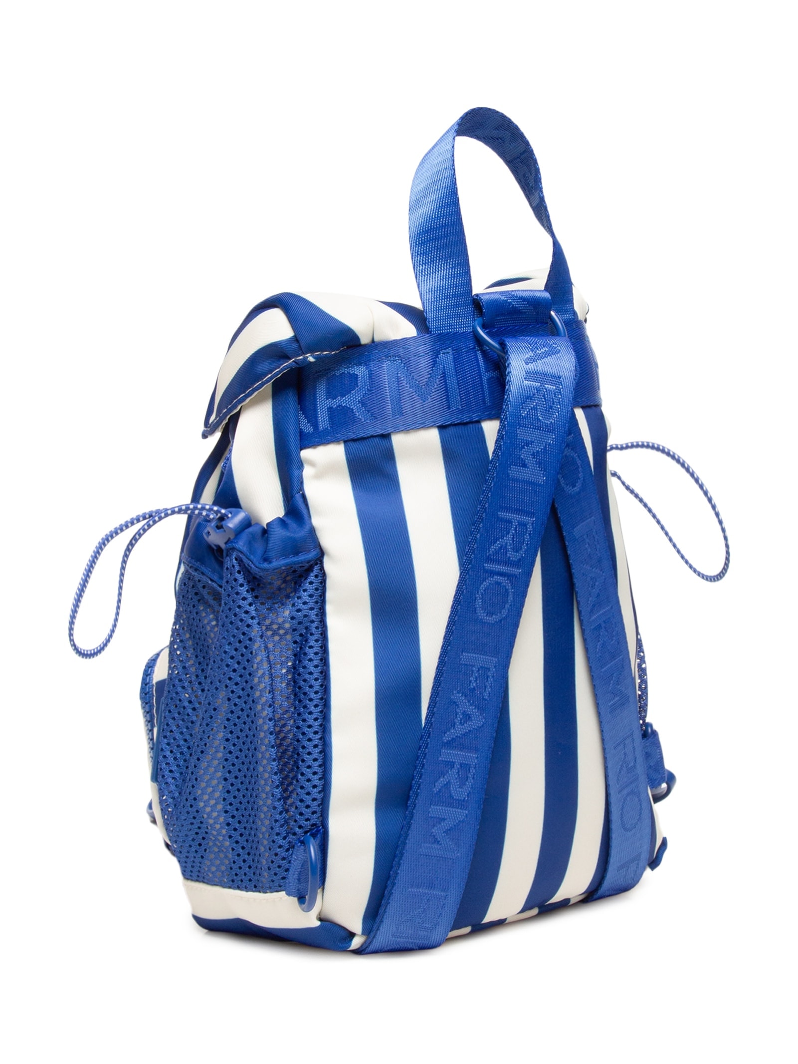 Bolsa Feminina Pipoquinha Listras Azul Farm Etc