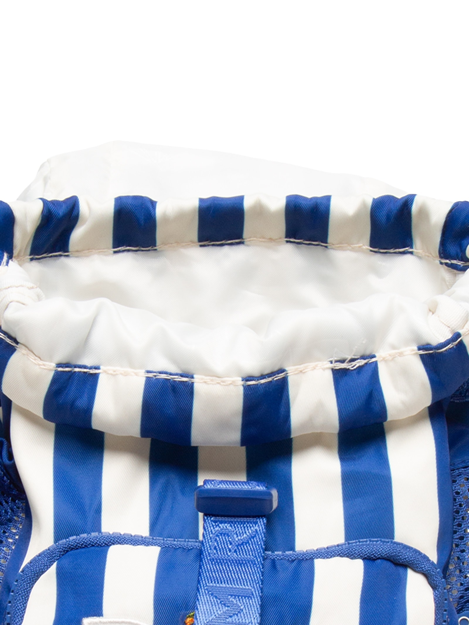 Bolsa Feminina Pipoquinha Listras Azul Farm Etc