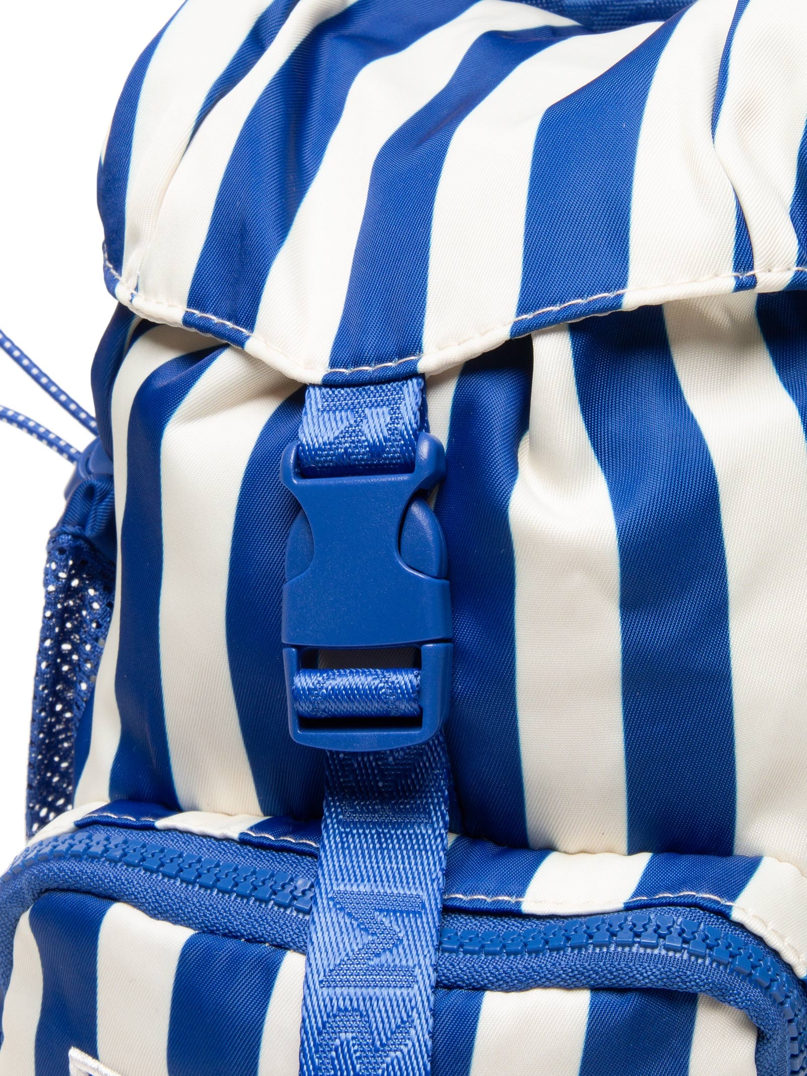 Bolsa Feminina Pipoquinha Listras Azul Farm Etc