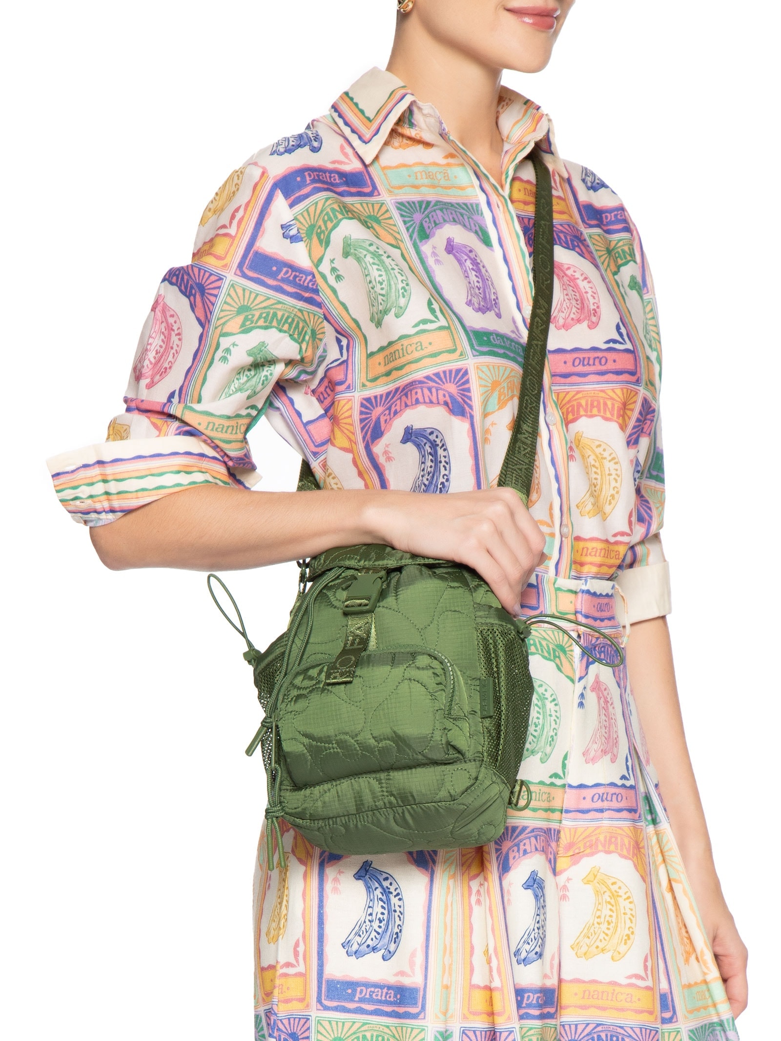 Bolsa Feminina Pipoquinha Puffer Verde Farm Etc