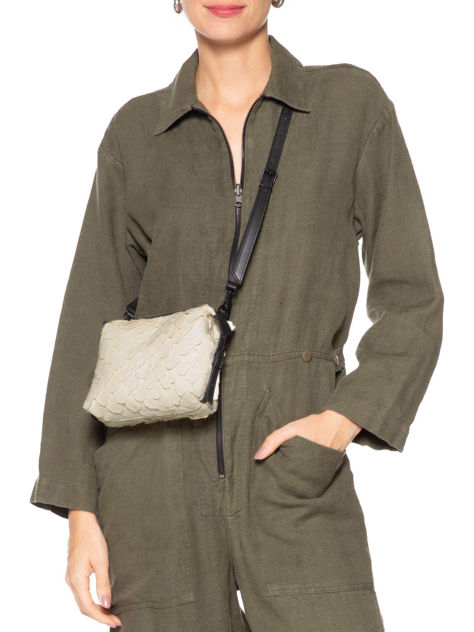 Bolsa Feminina Pirarucu Bejo Bege Osklen