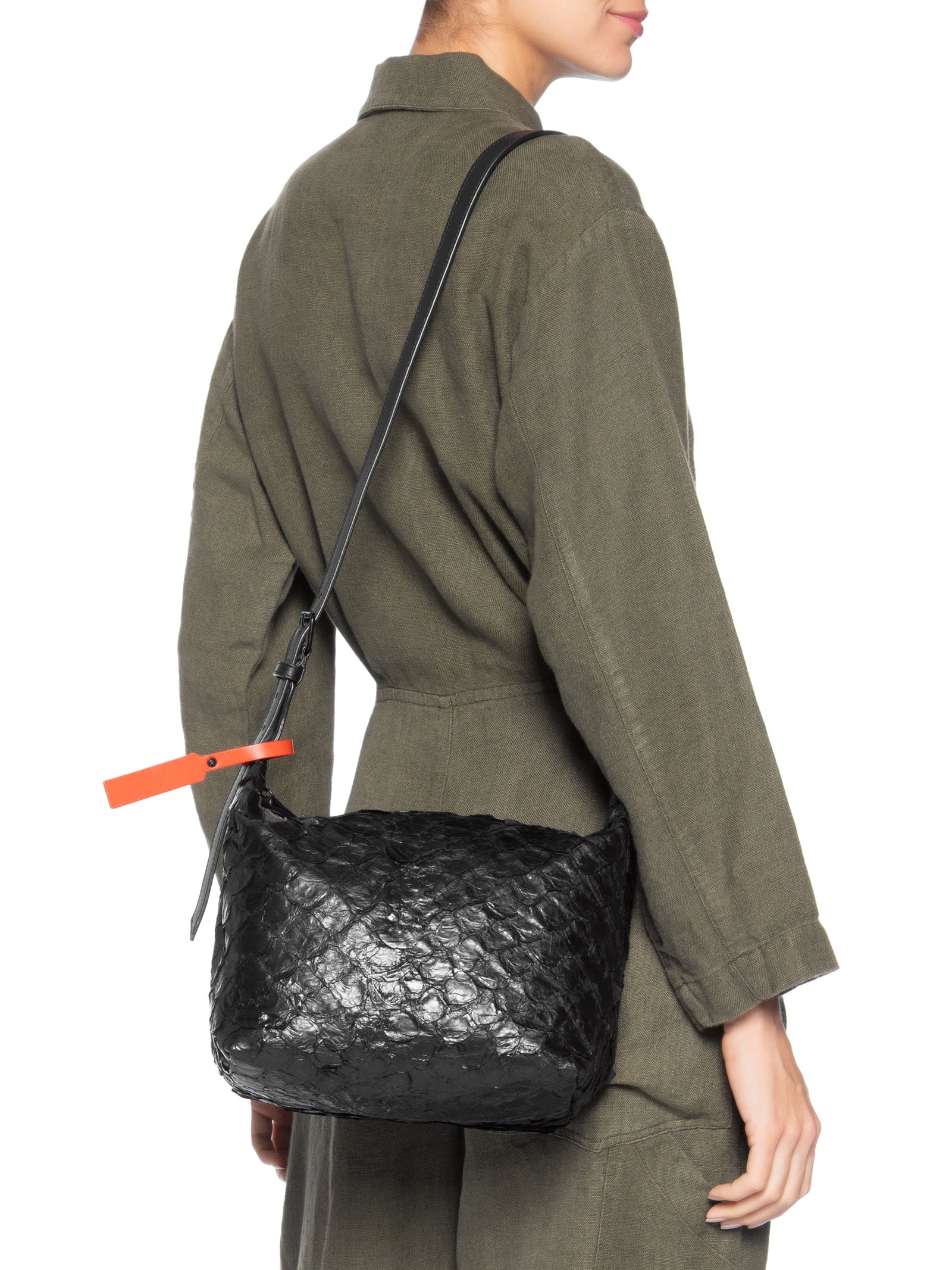 Bolsa Feminina Pirarucu Bekare XL Preto Osklen