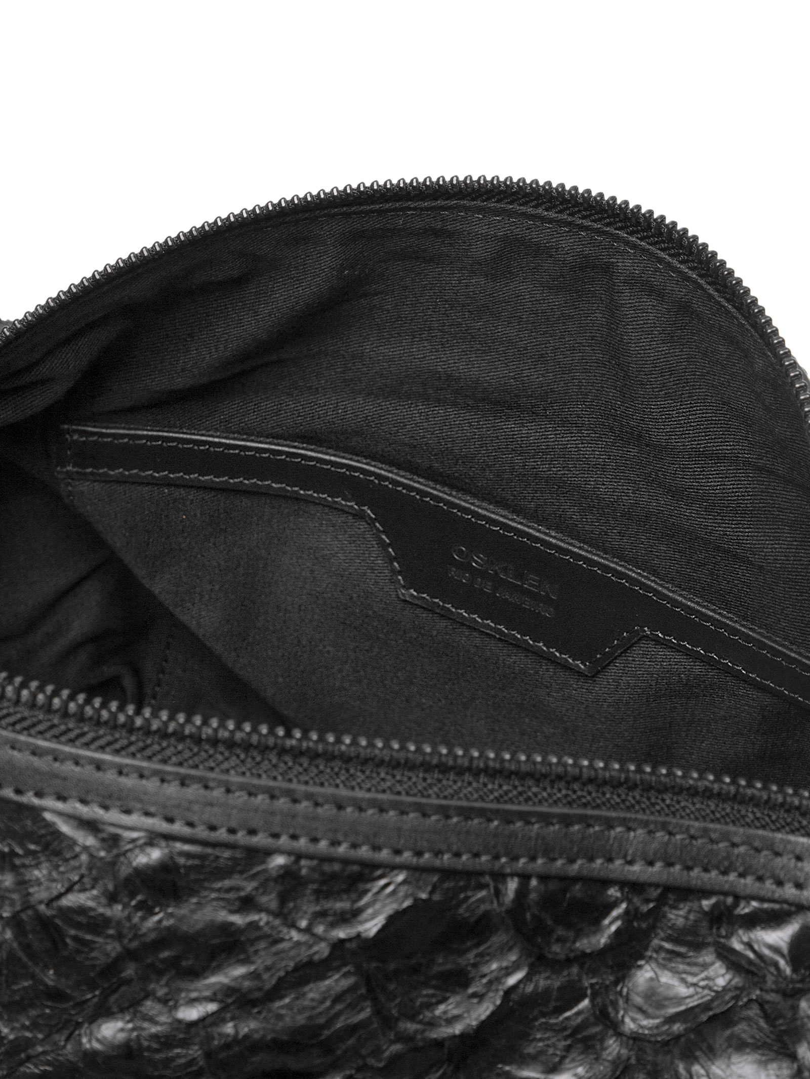 Bolsa Feminina Pirarucu Bekare XL Preto Osklen