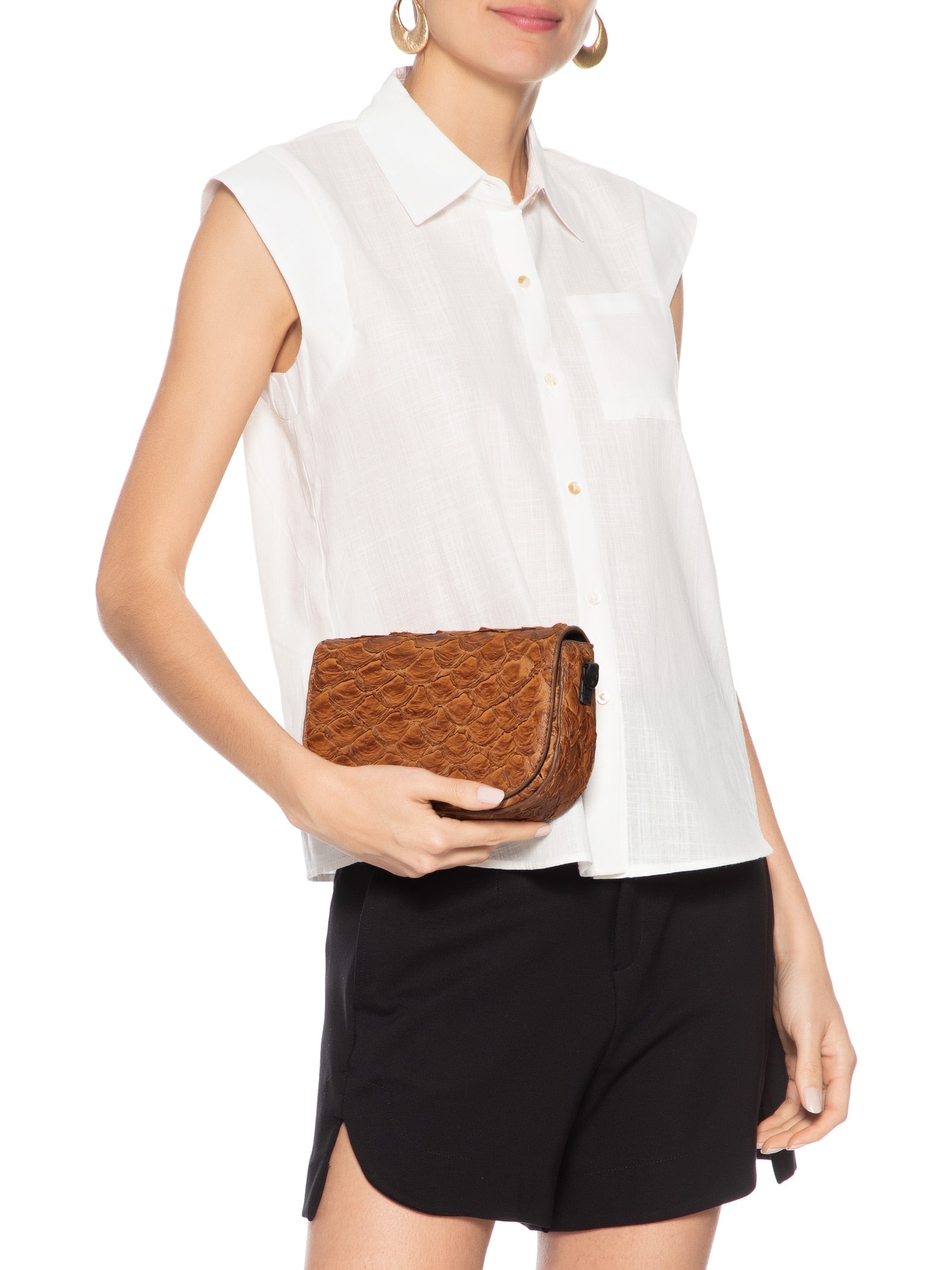 Bolsa Feminina Pirarucu Jati Marrom Osklen