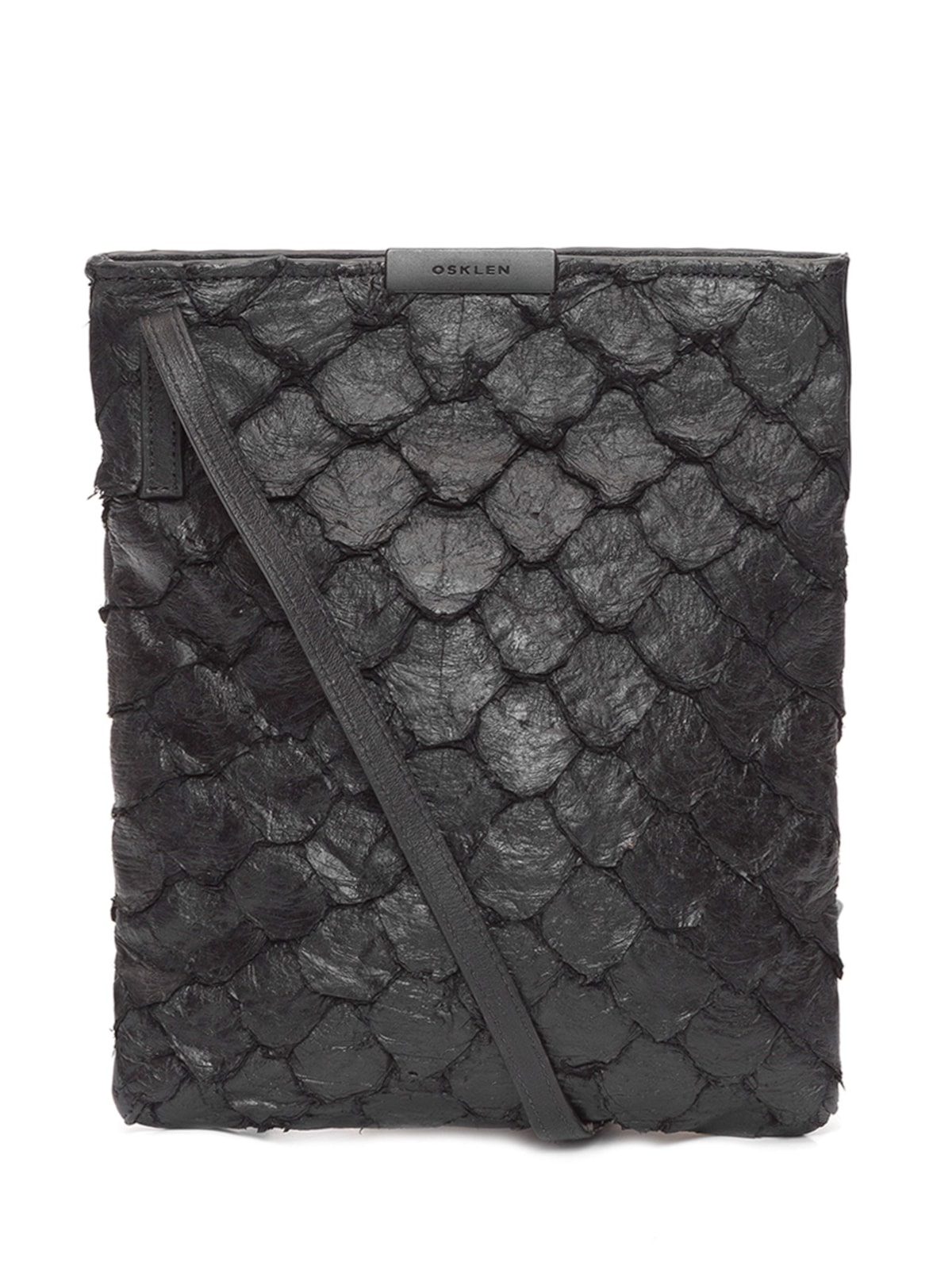 Vista 2 Bolsa Feminina Pirarucu Mini Flat PRETO PRETO