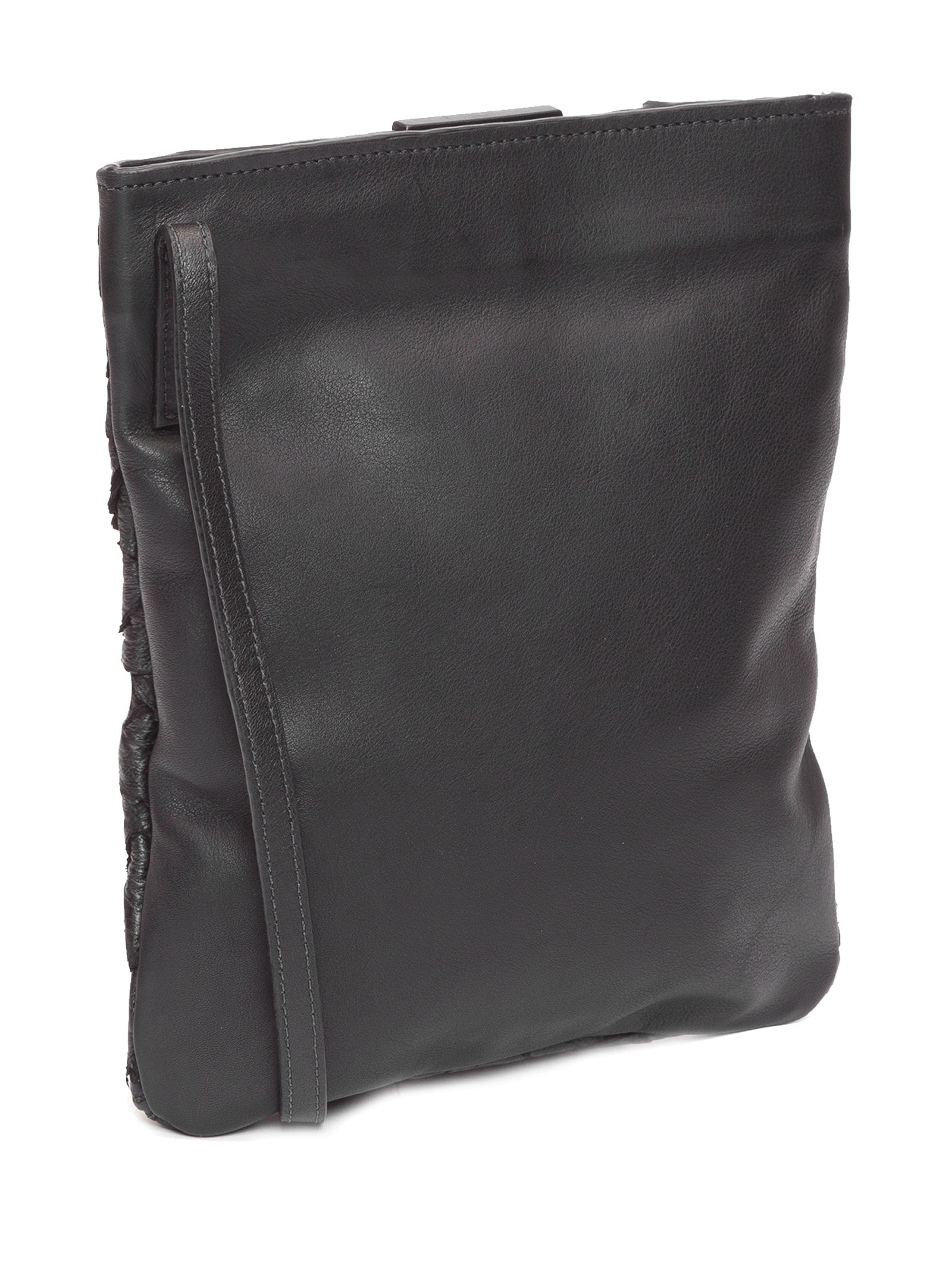 Bolsa Feminina Pirarucu Mini Flat Preto Osklen