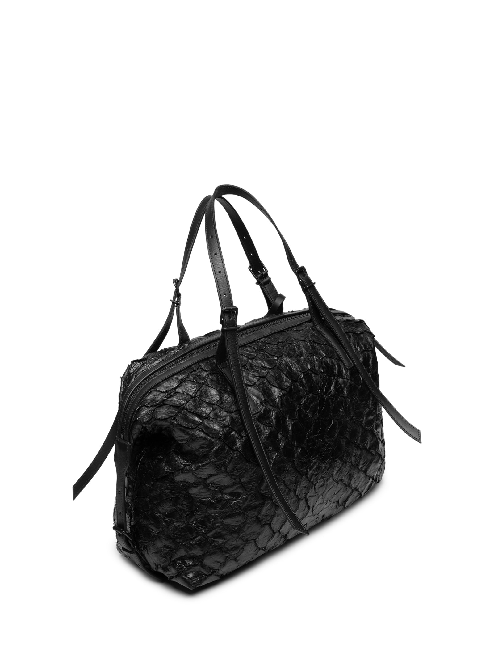 Bolsa Feminina Pirarucu Shoulder Bag Preto Osklen