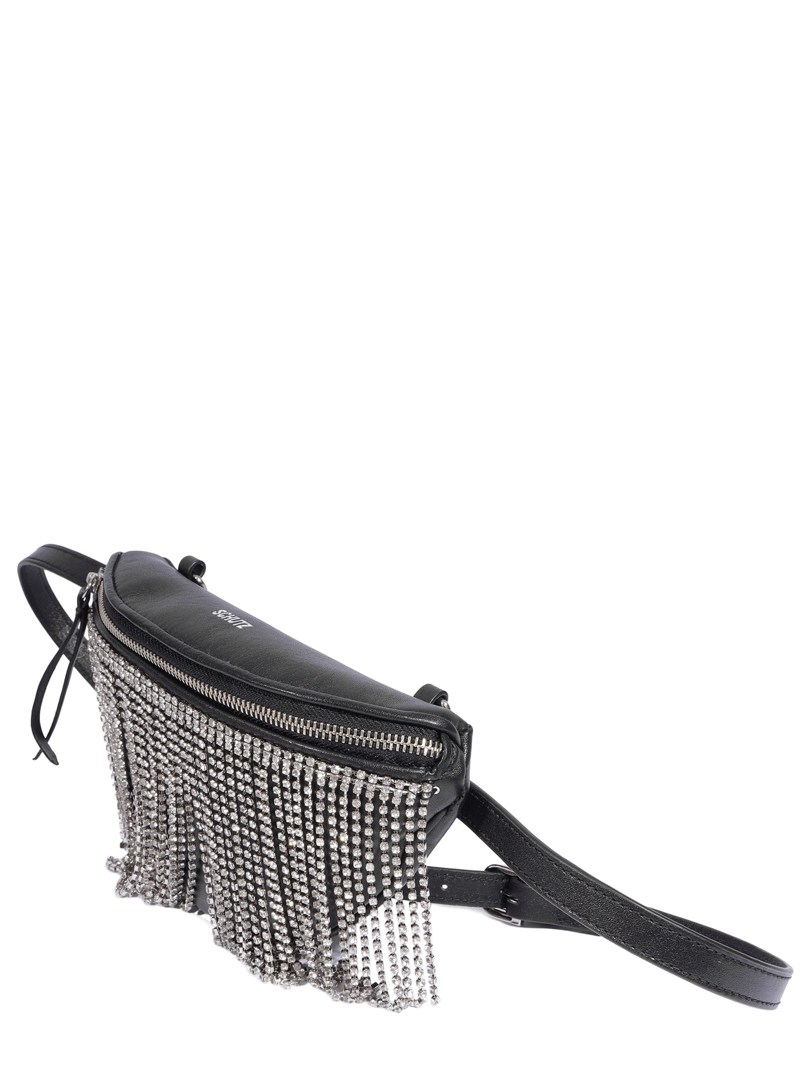 Bolsa Feminina Pochete Strass Preto Schutz