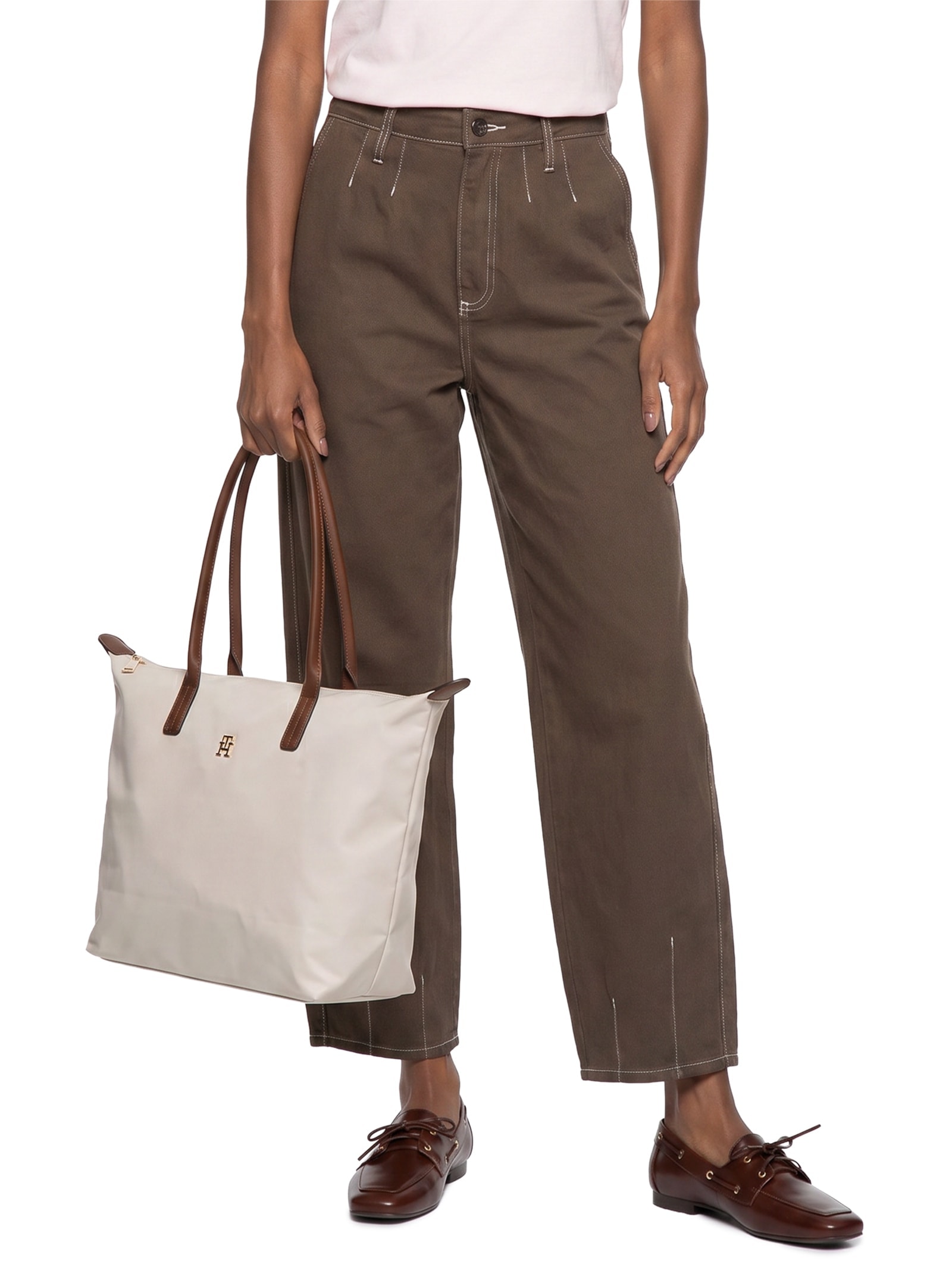 Bolsa Feminina Popette Tote Branco Tommy Hilfiger