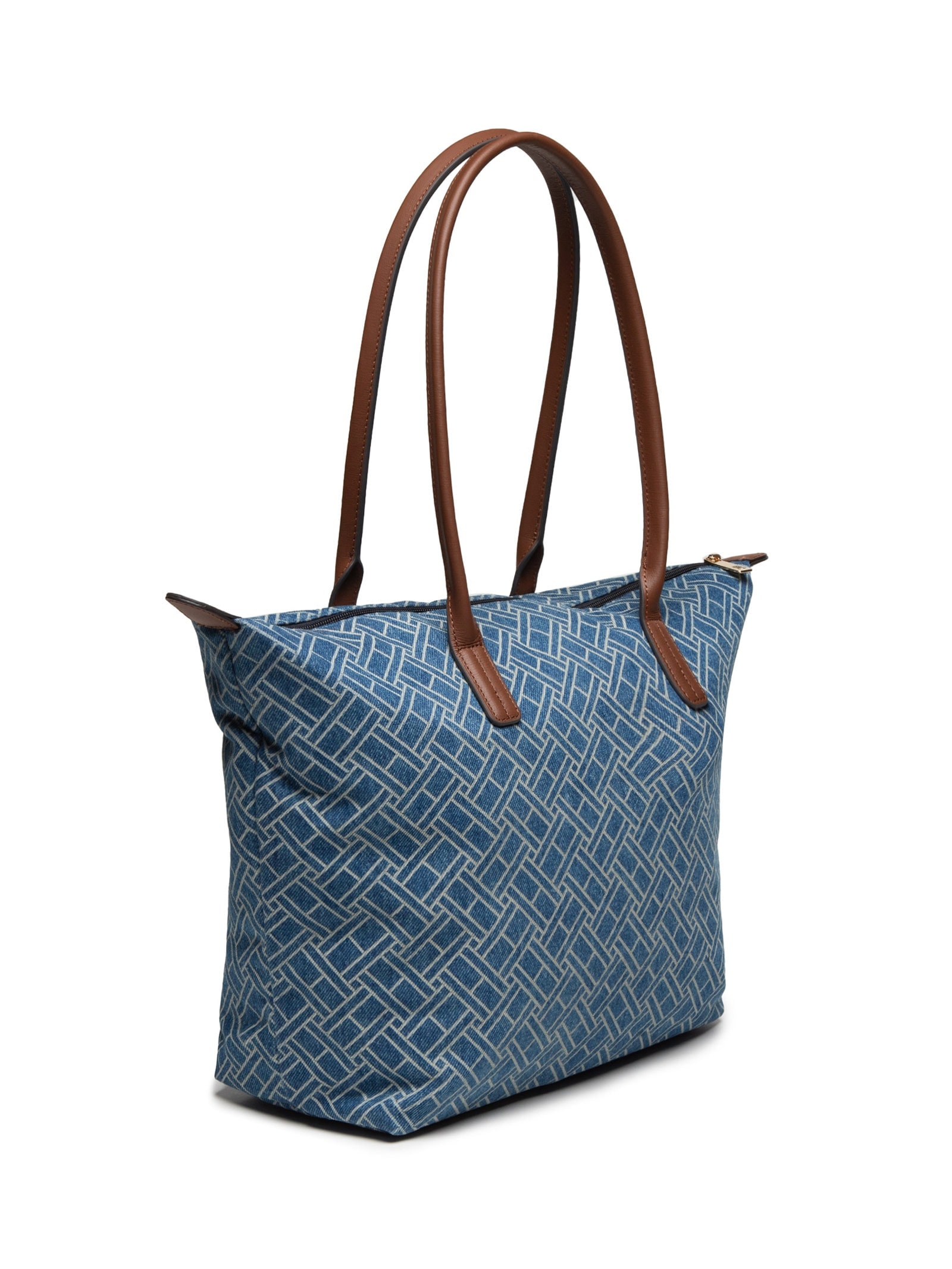 Bolsa Feminina Popette Tote Denim Flag Azul Tommy Hilfiger