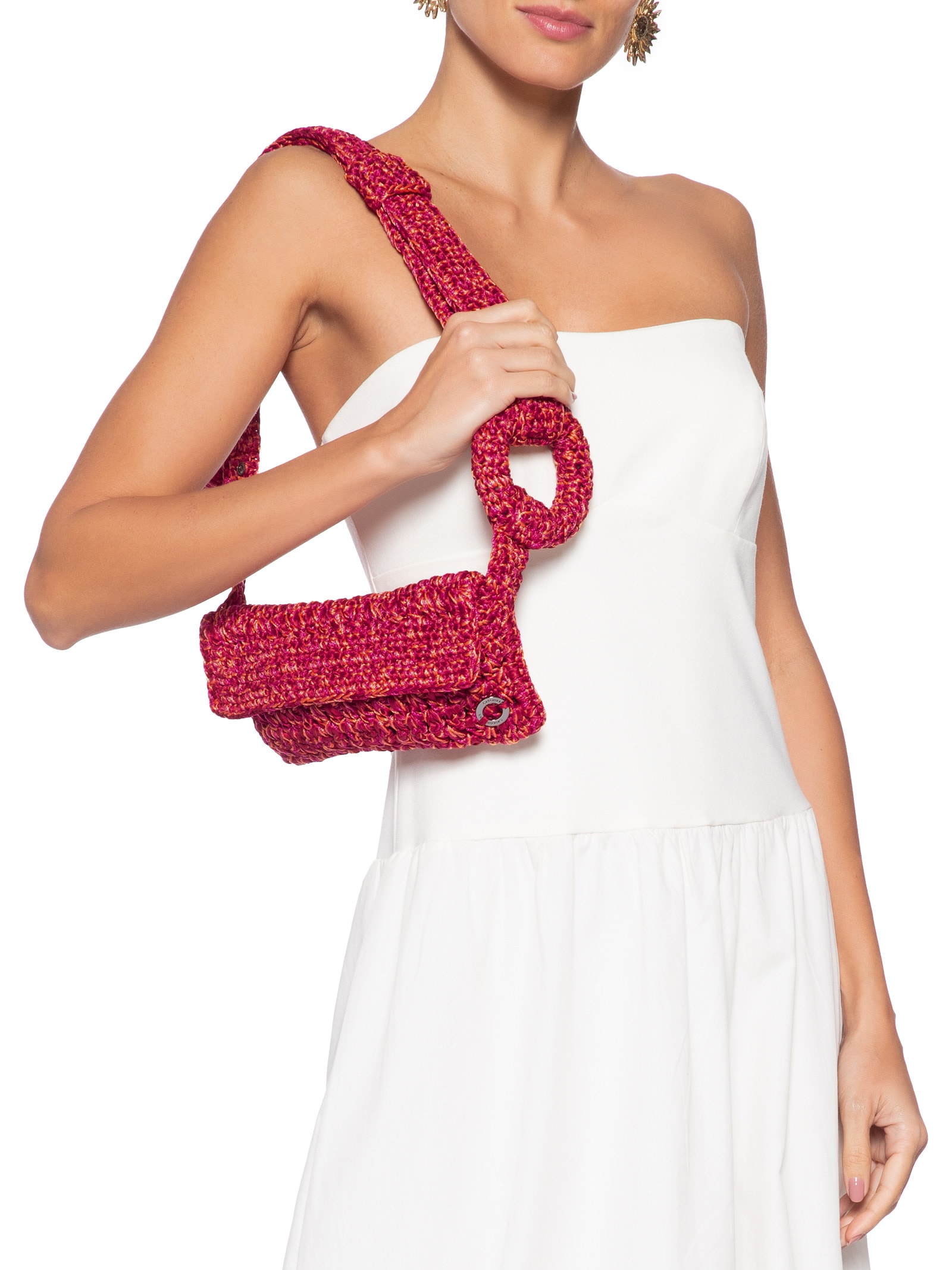 Bolsa Feminina Pouch Cafuné Rosa Catarina Mina