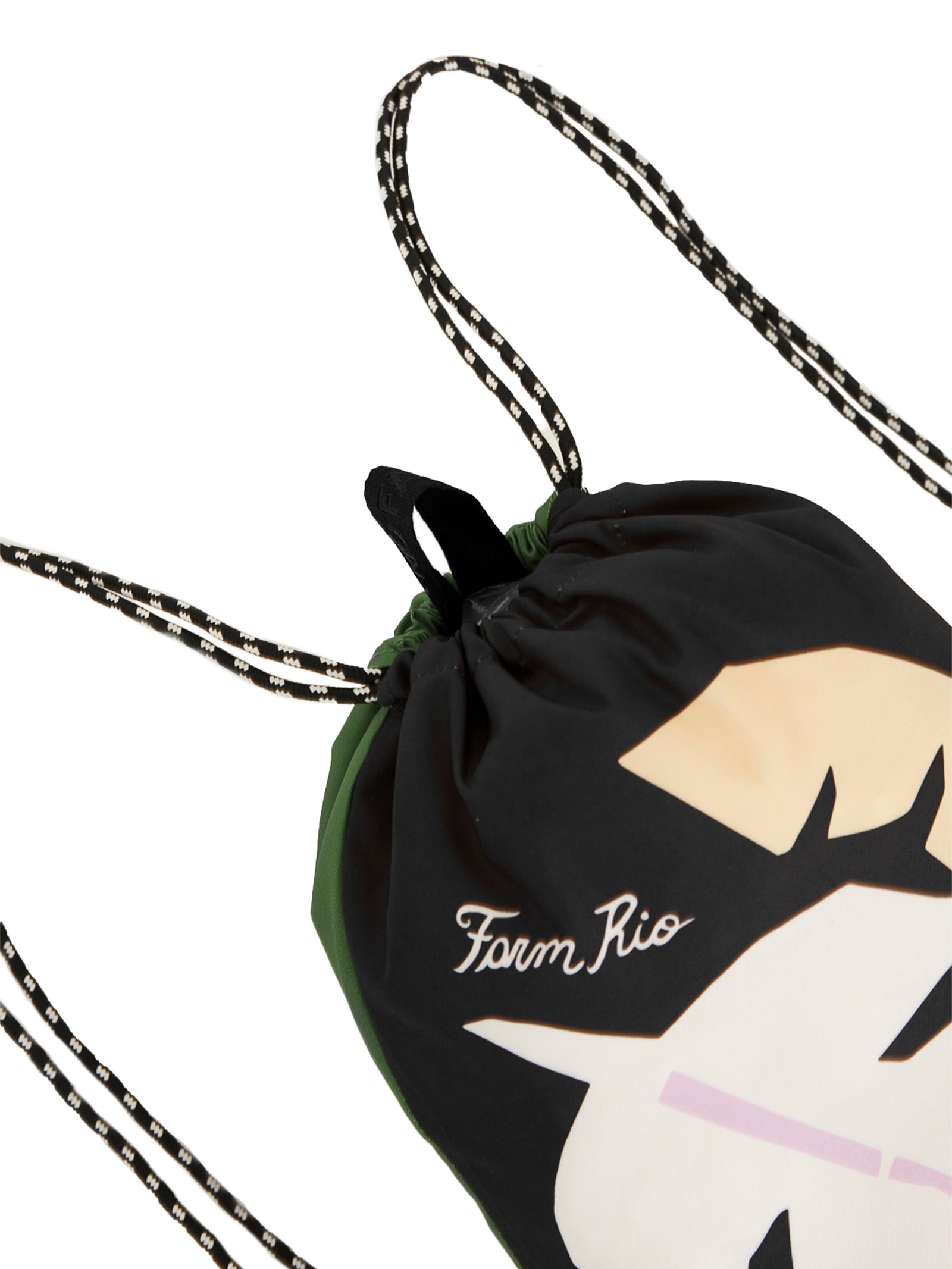 Bolsa Feminina Praiana Lenço Brasil Multicolorido Preto Farm Etc