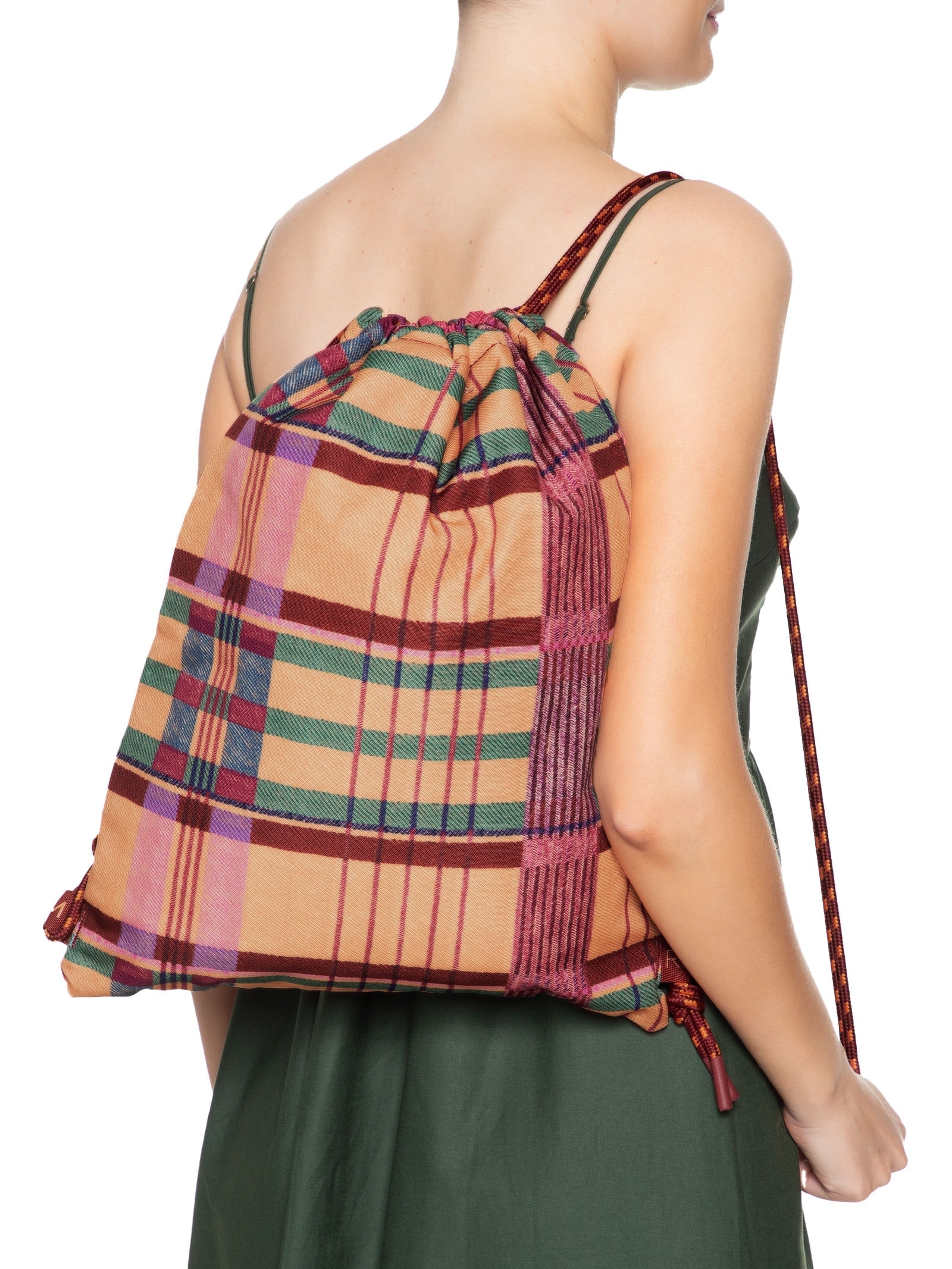 Bolsa Feminina Praiana Sofia Xadrez Vermelho Farm Etc