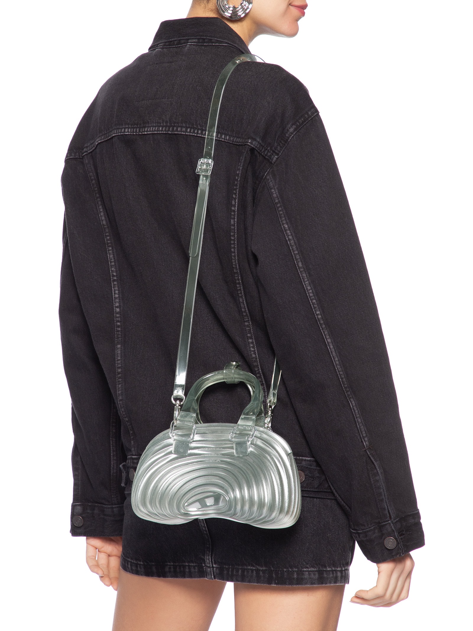 Bolsa Feminina Quantum Dome Prateado Melissa + Diesel