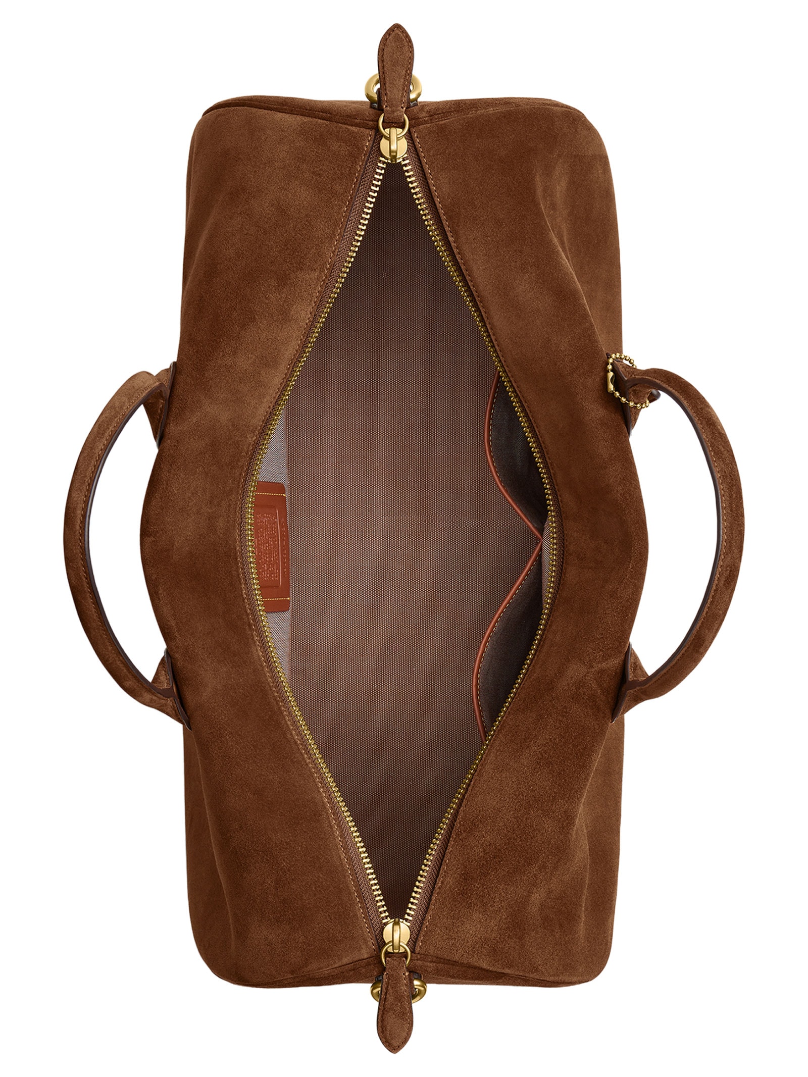 Bolsa Feminina Sacola De Viagem Compass Suede Marrom Coach
