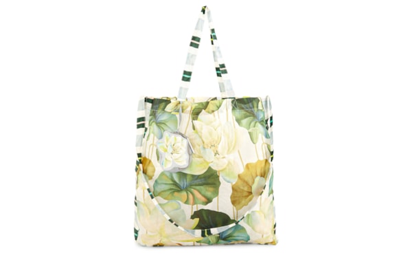 Bolsa Feminina Sacolinha Me Leva Flor De Lotus - Verde