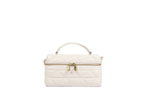Bolsa Feminina Satchel Vanity Média Couro - Branco