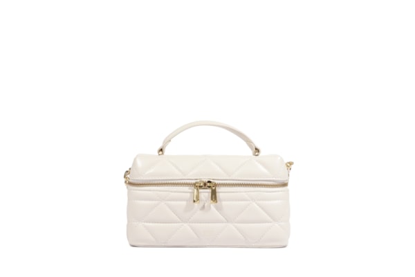 Bolsa Feminina Satchel Vanity Média Couro - Branco